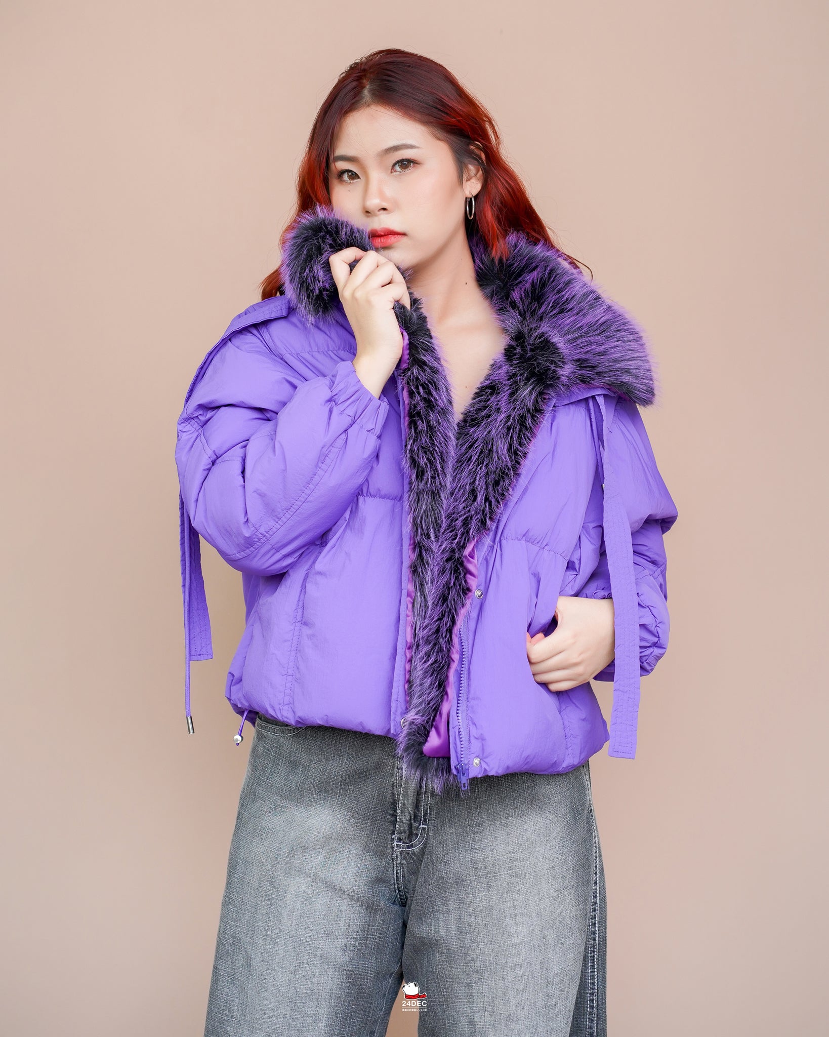 เช่าเสื้อกันหนาว หญิง รุ่น AMETHYST สี ม่วง