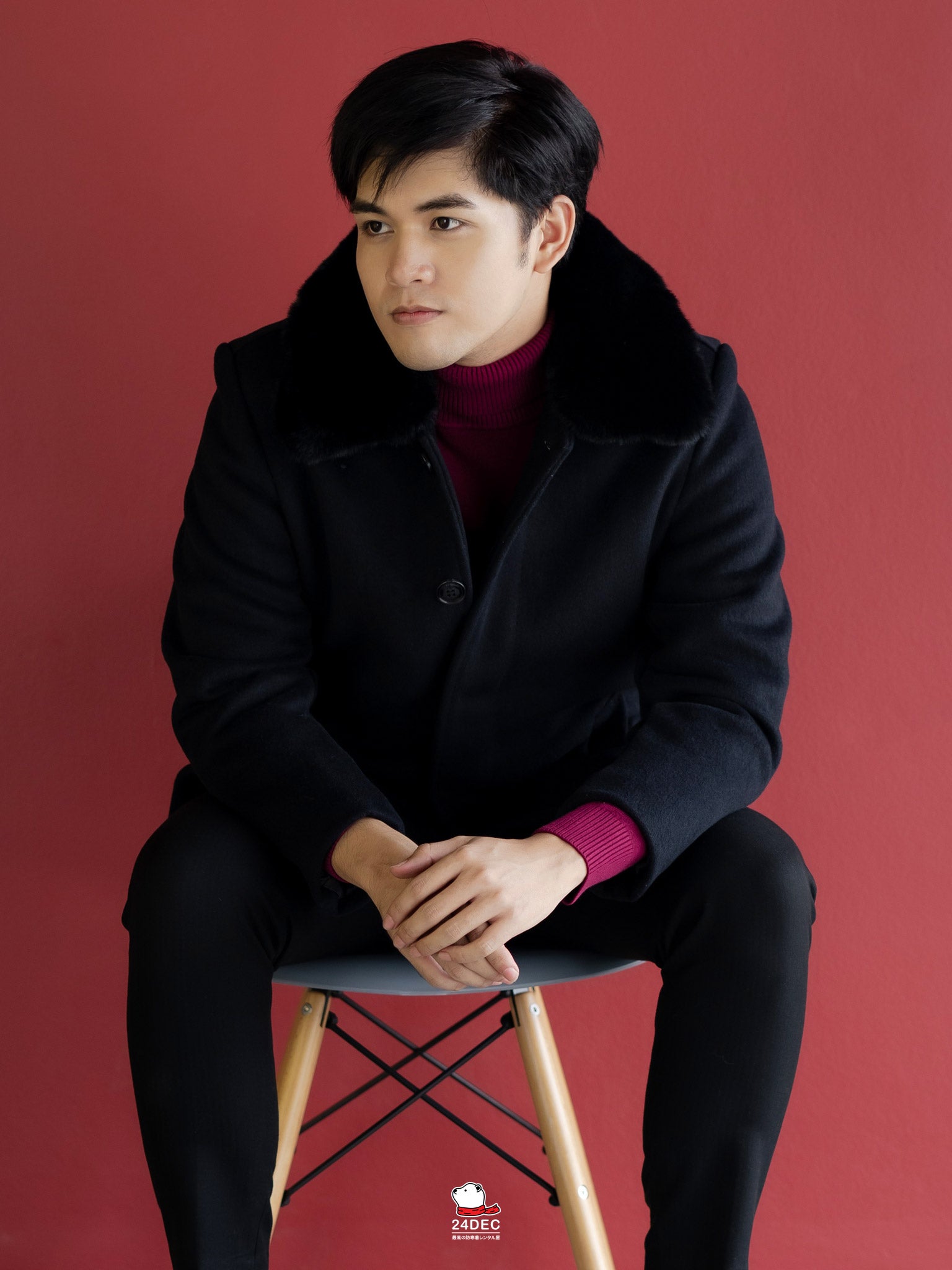 เช่าเสื้อโค้ท ชาย รุ่น CIVIL สี ดำ