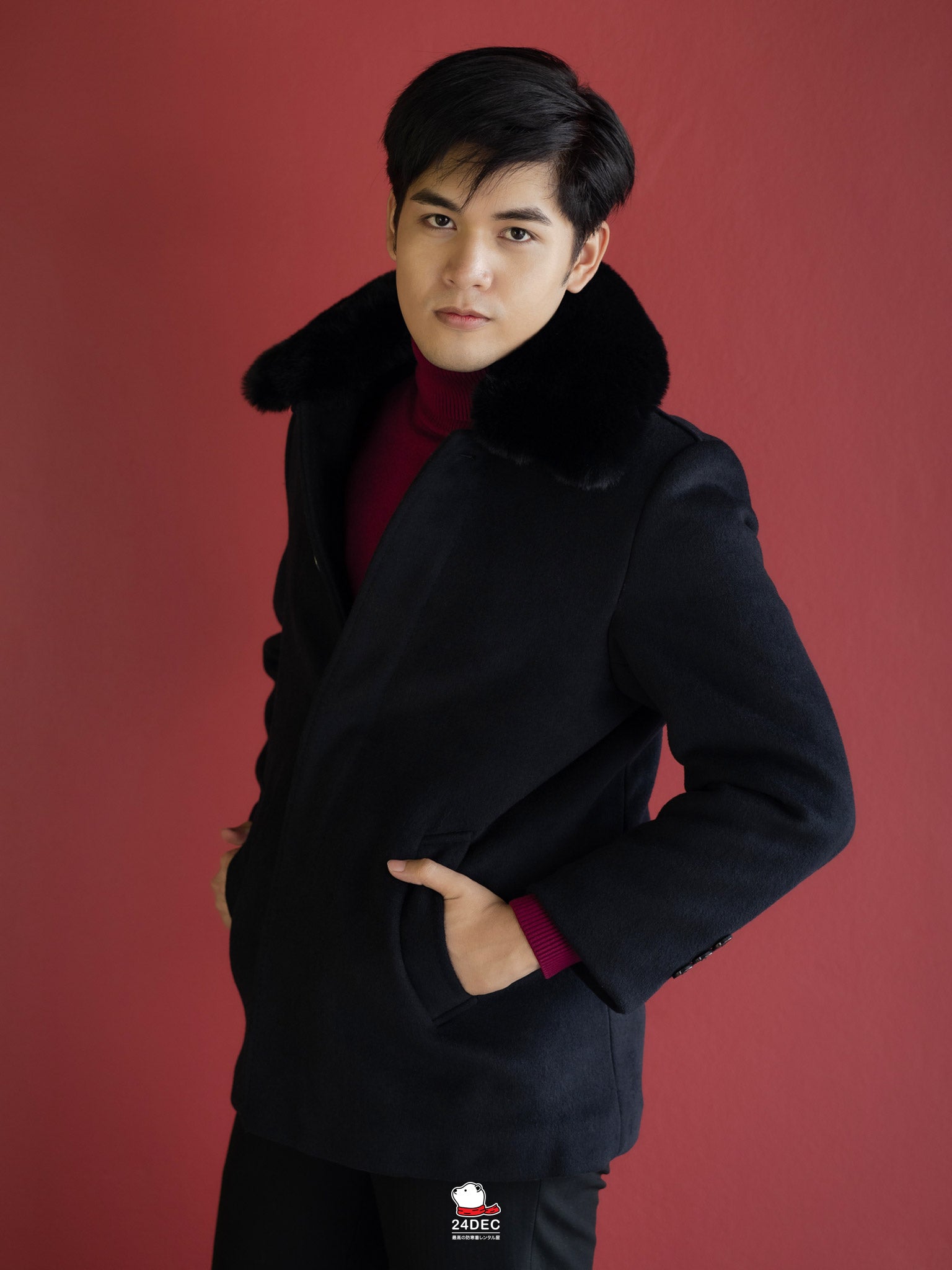เช่าเสื้อโค้ท ชาย รุ่น CIVIL สี ดำ