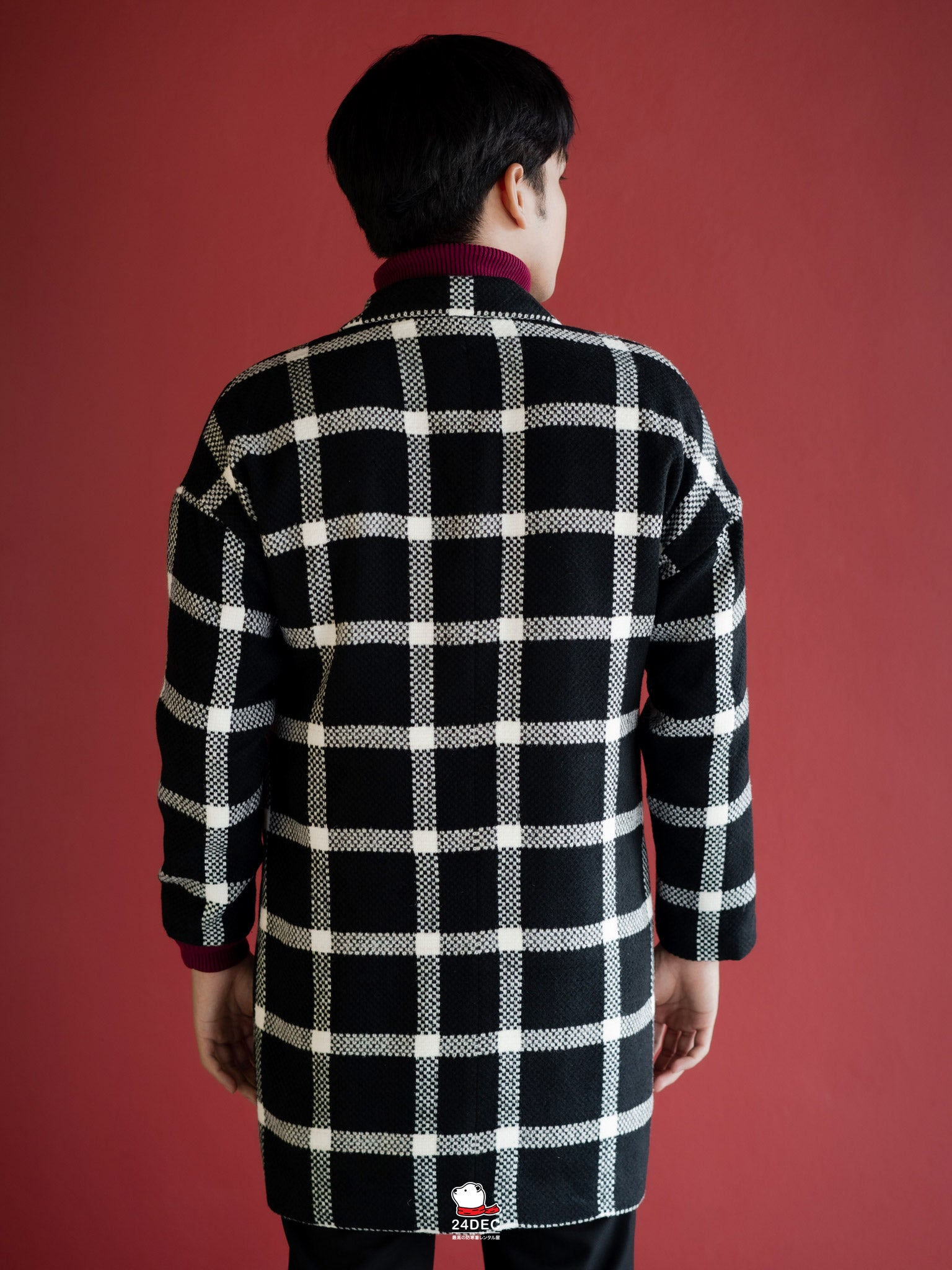 เช่าเสื้อโค้ท ชาย รุ่น DOMINIC สี ดำ
