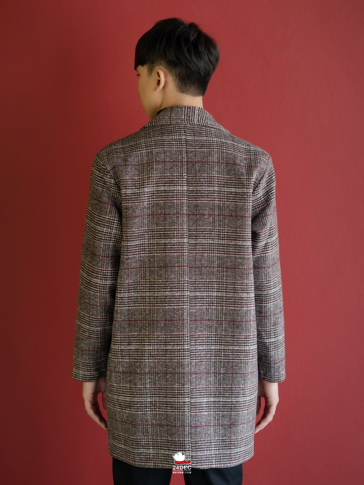 เช่าเสื้อโค้ท ชาย รุ่น LINCOLN สี แดง