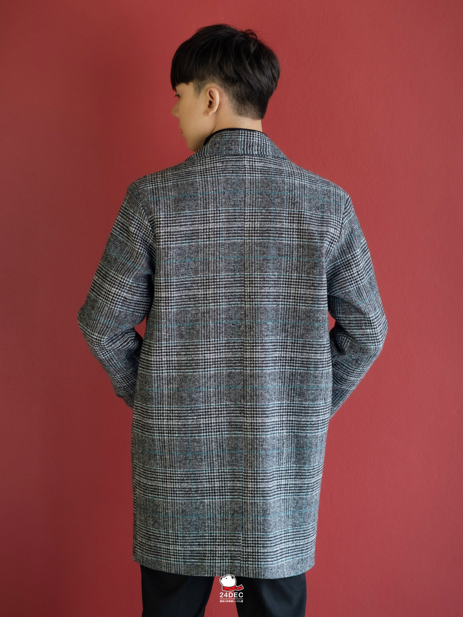 เช่าเสื้อโค้ท ชาย รุ่น LINCOLN สี ฟ้า