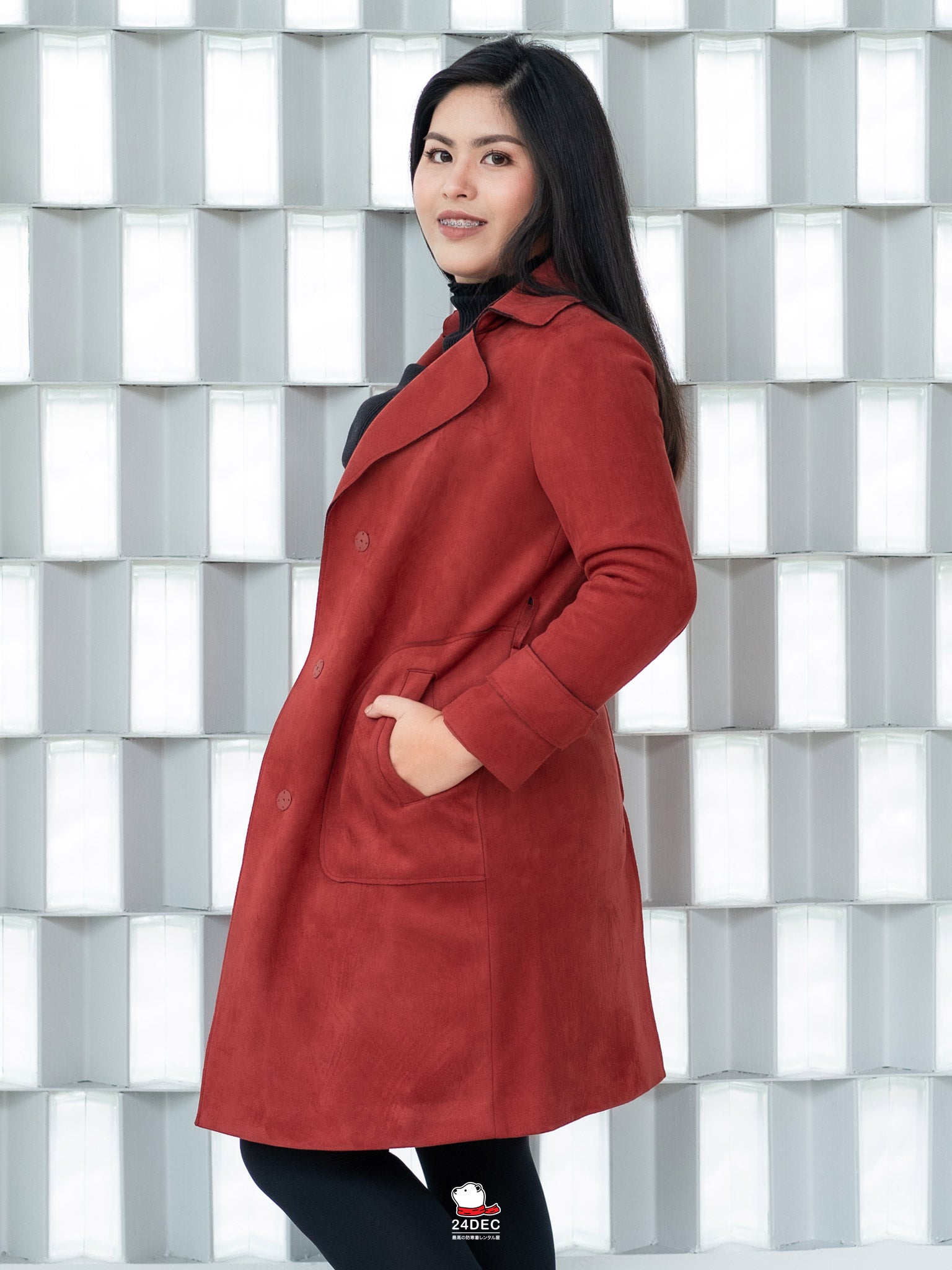 เช่าเสื้อเทรนช์โค้ท หญิง รุ่น LIZAJA สี ส้ม