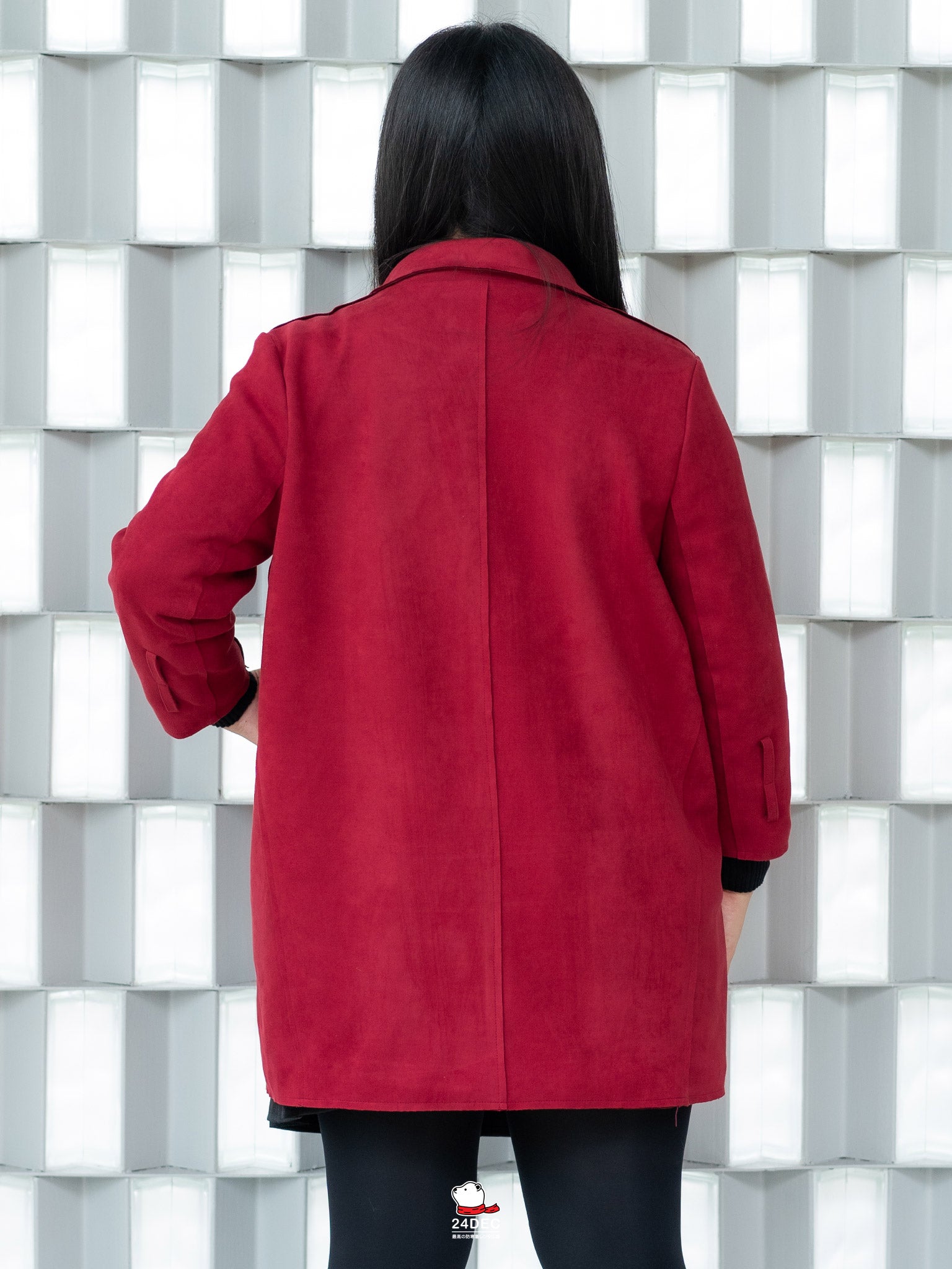 เช่าเสื้อเทรนช์โค้ท หญิง รุ่น SECRET สี แดงเรดไวน์
