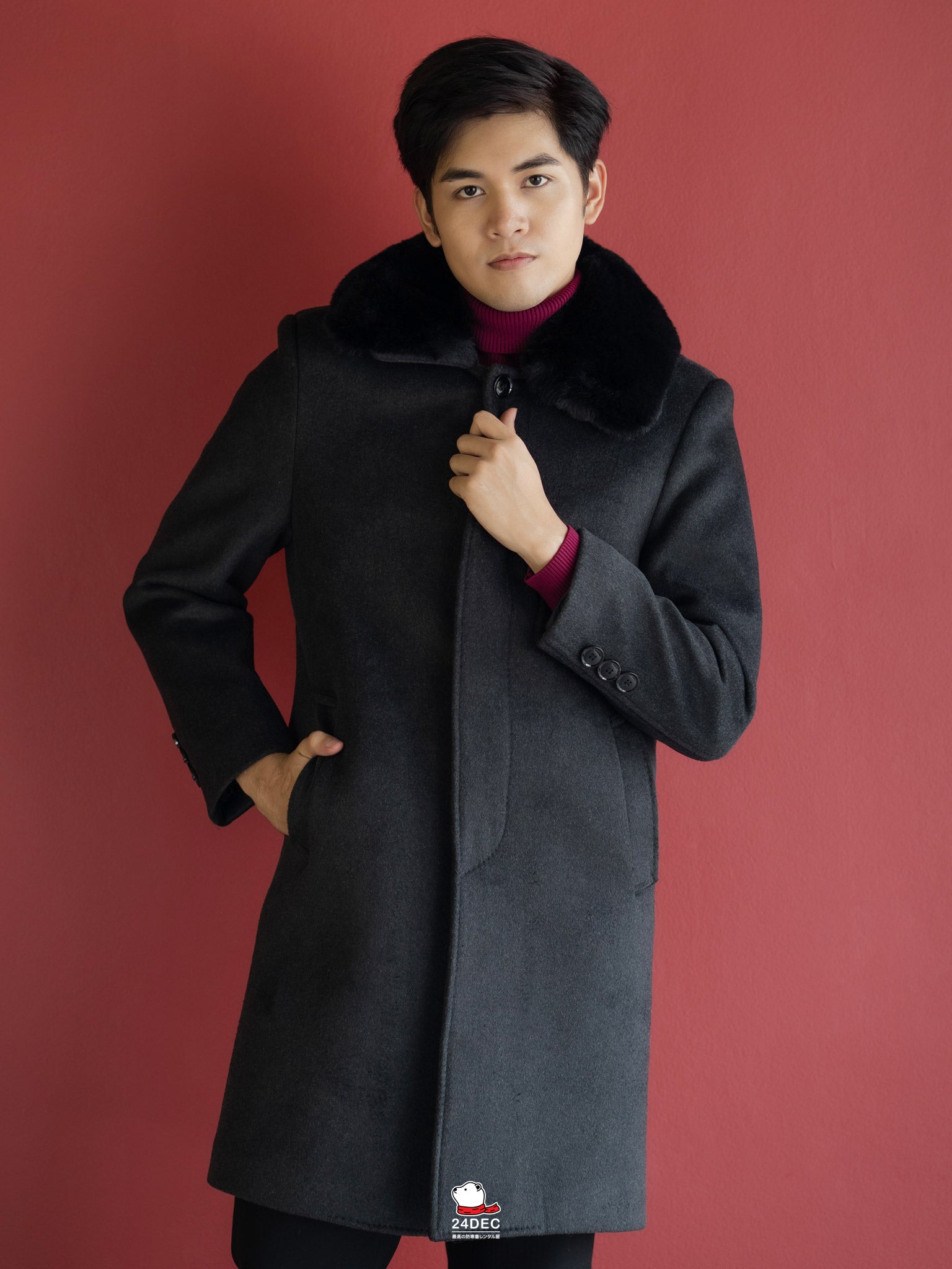 เช่าเสื้อโค้ท ชาย รุ่น VALLETTA สี เทา