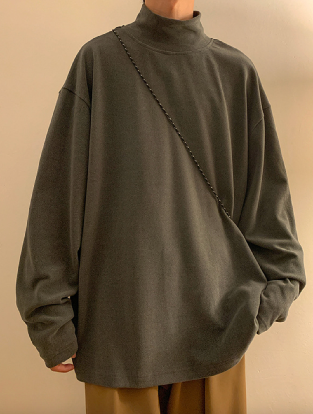 เช่าเสื้อคอเต่า ชาย รุ่น HAYATE สี เทา