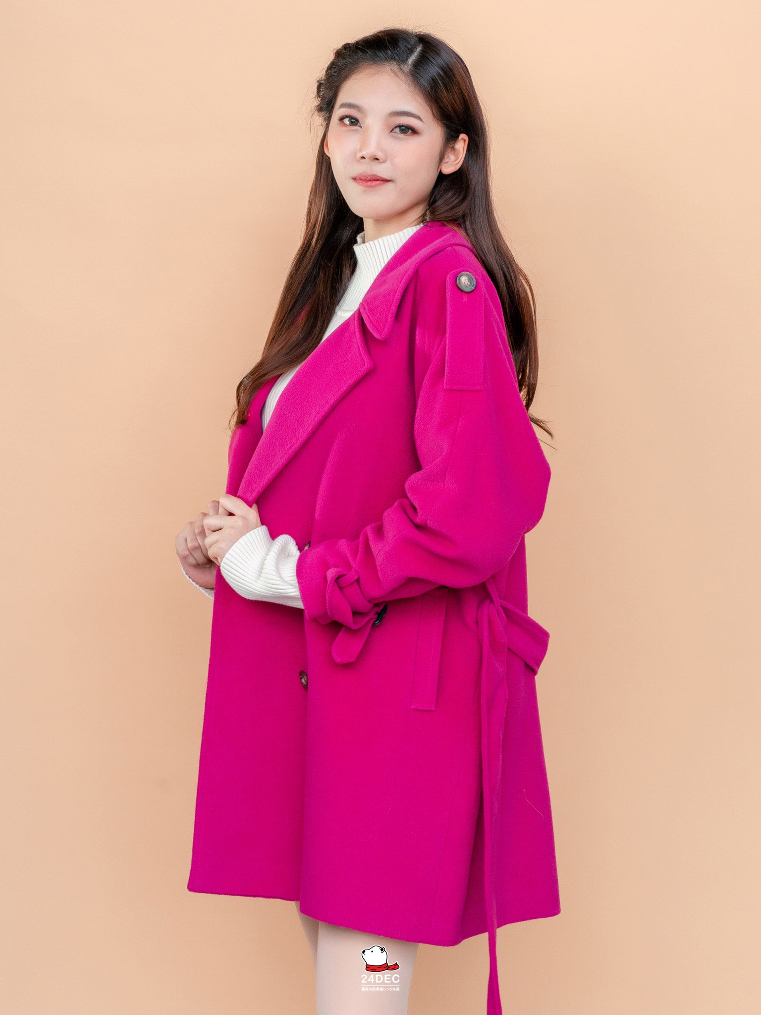 เช่าเสื้อโค้ท หญิง รุ่น LINDA สี ชมพู