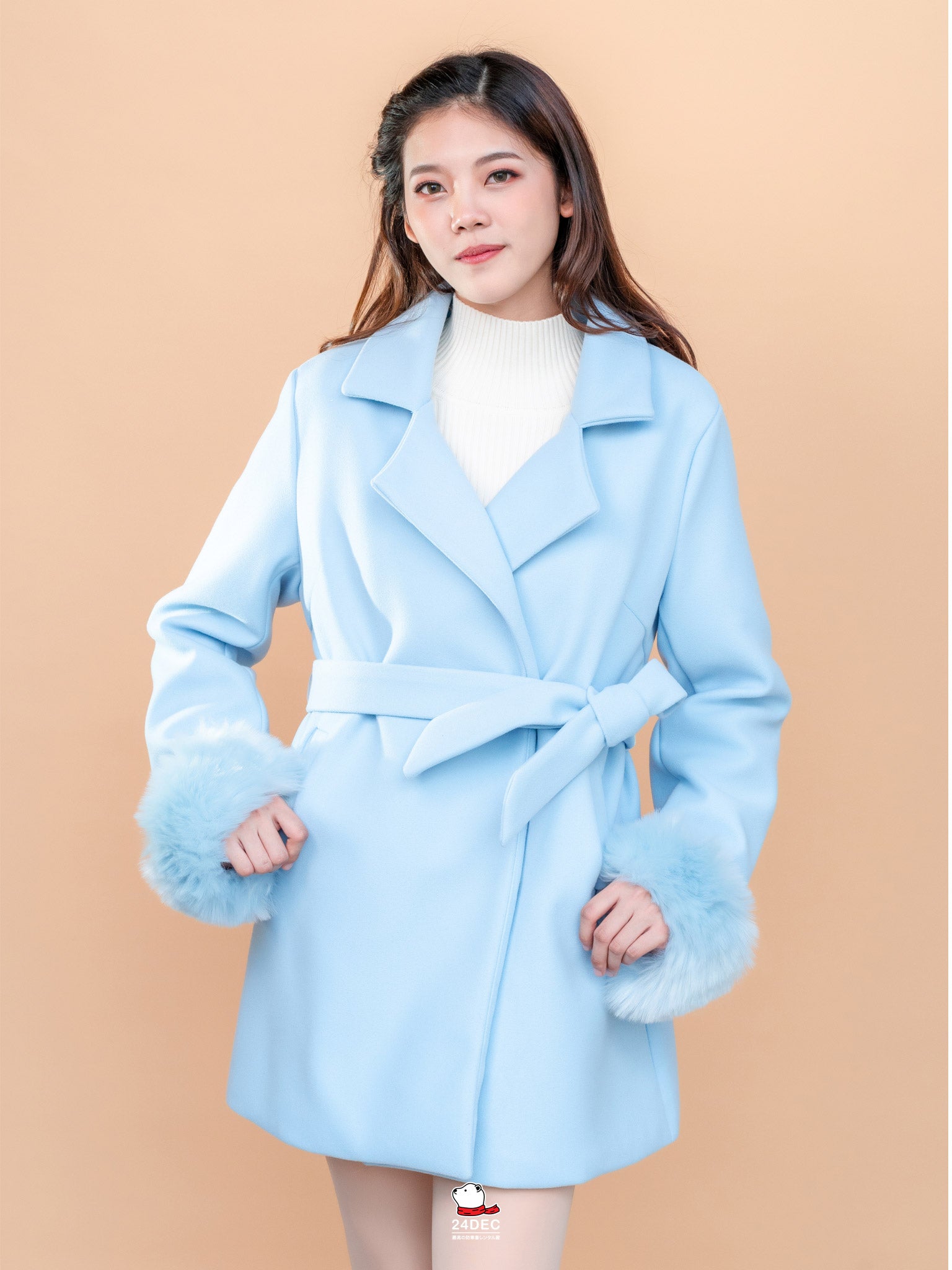 เช่าเสื้อโค้ท หญิง รุ่น WISH สี น้ำเงิน