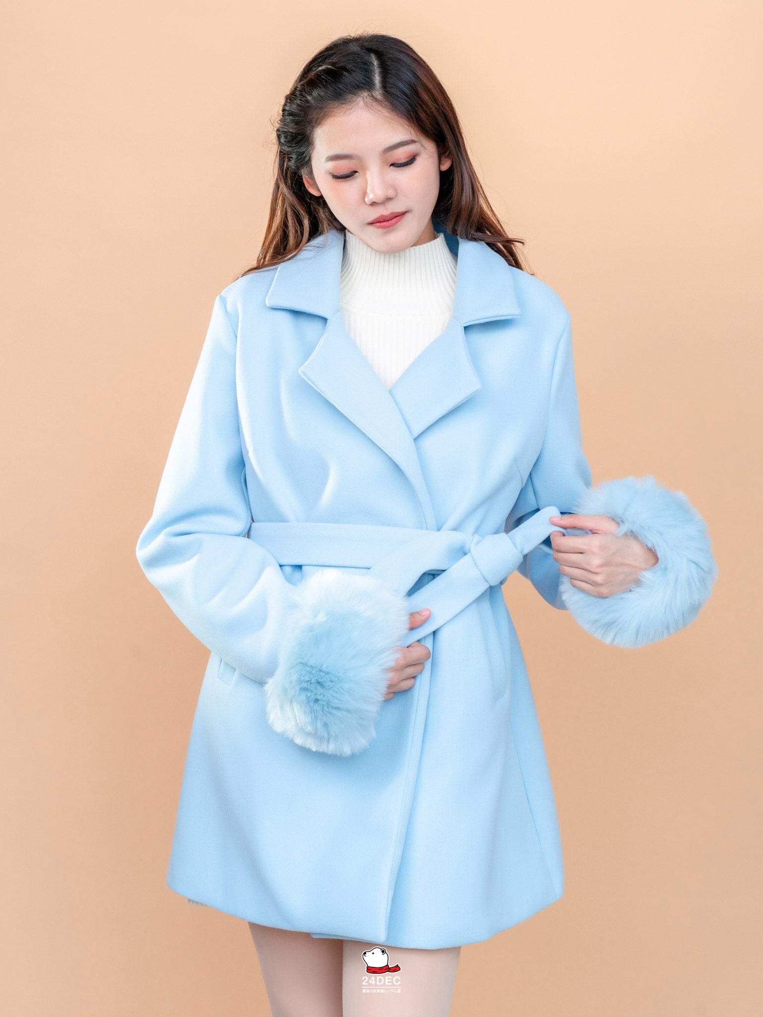 เช่าเสื้อโค้ท หญิง รุ่น WISH สี น้ำเงิน
