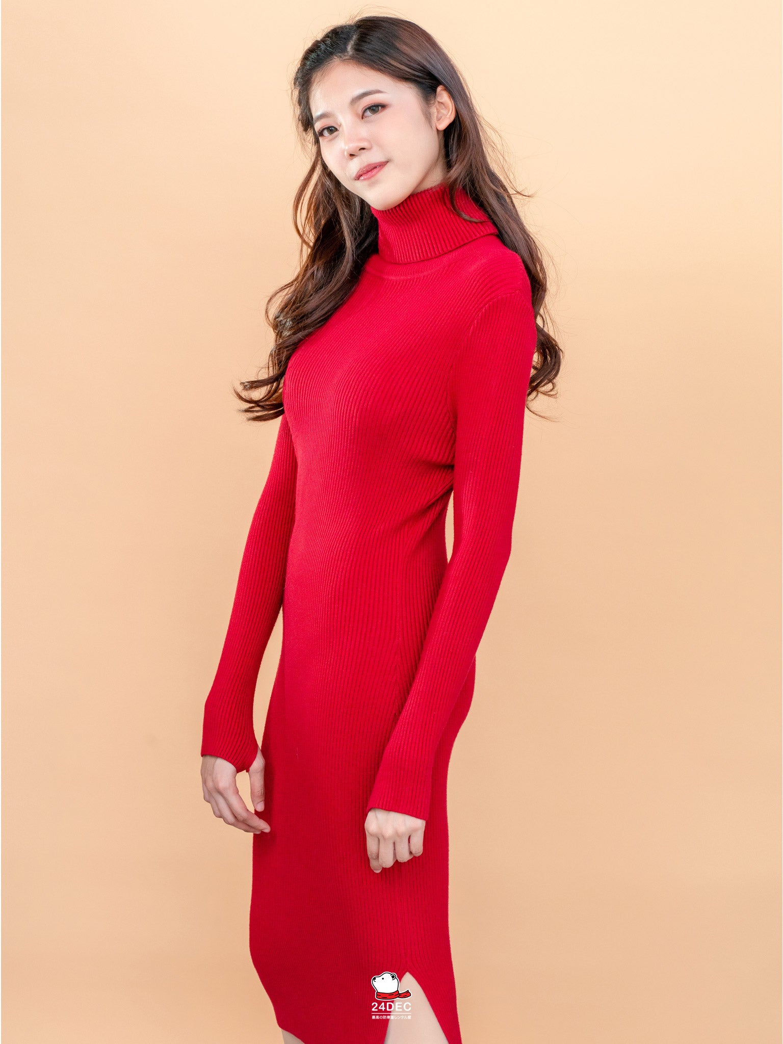 เช่าเสื้อคอเต่า หญิง รุ่น SKYLAR สี แดง