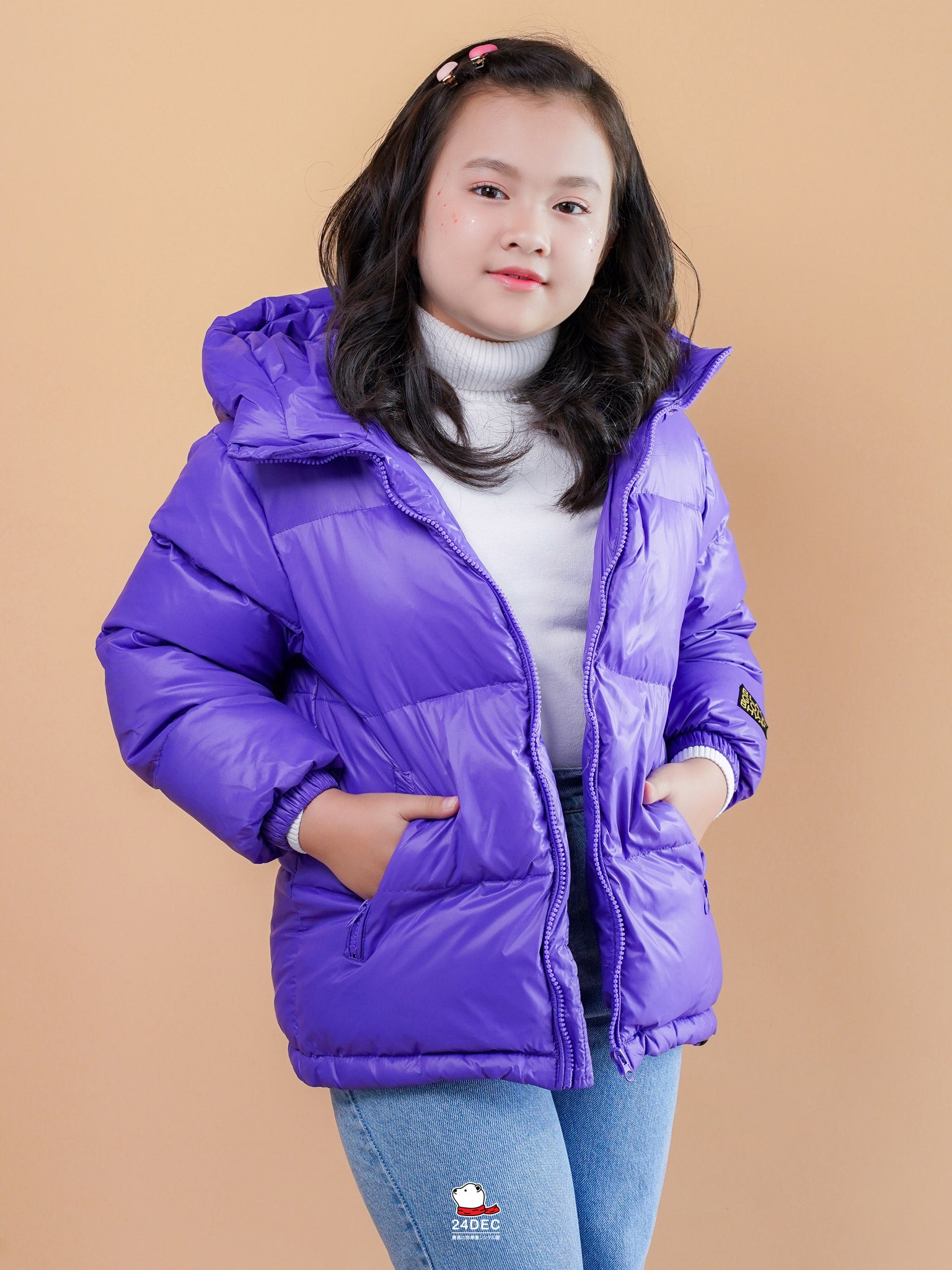 เช่าเสื้อกันหนาว เด็ก รุ่น ADEL สี ม่วง