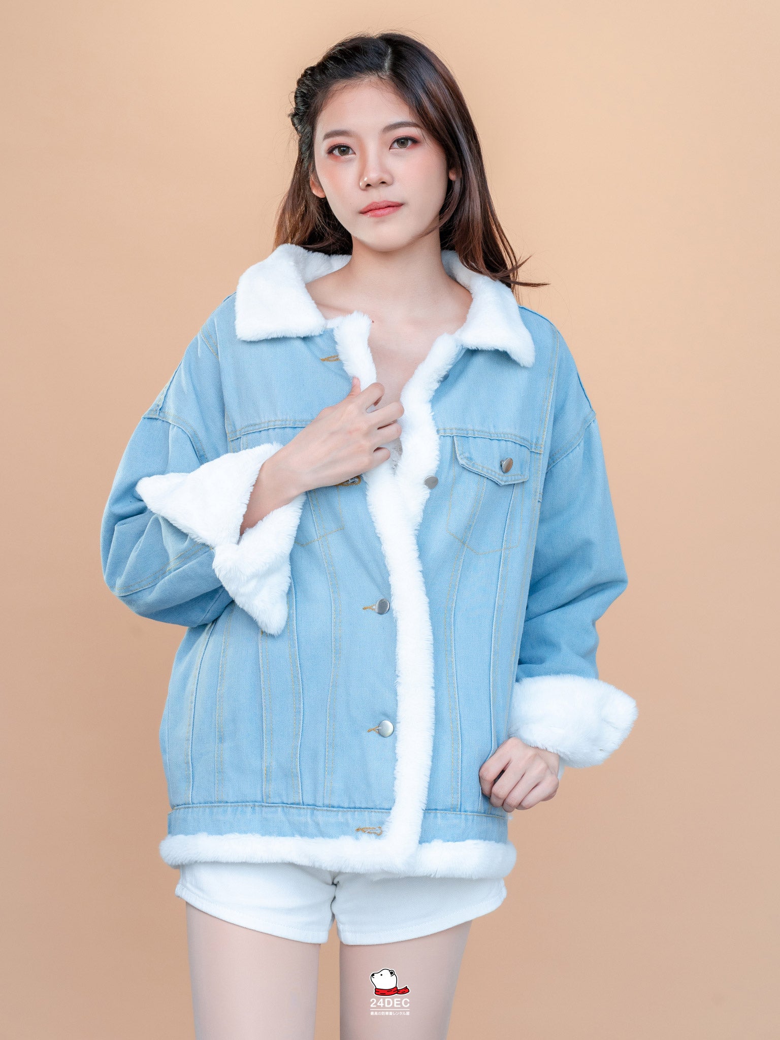 เช่าเสื้อแจ็คเก็ต หญิง รุ่น NIVALIS สี น้ำเงิน