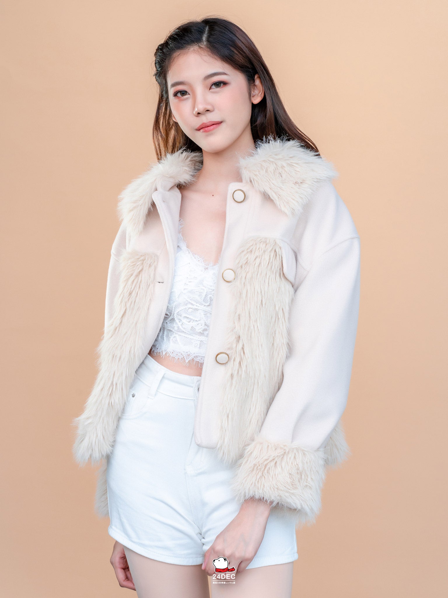 เช่าเสื้อแจ็คเก็ต หญิง รุ่น KARINA สี น้ำตาล