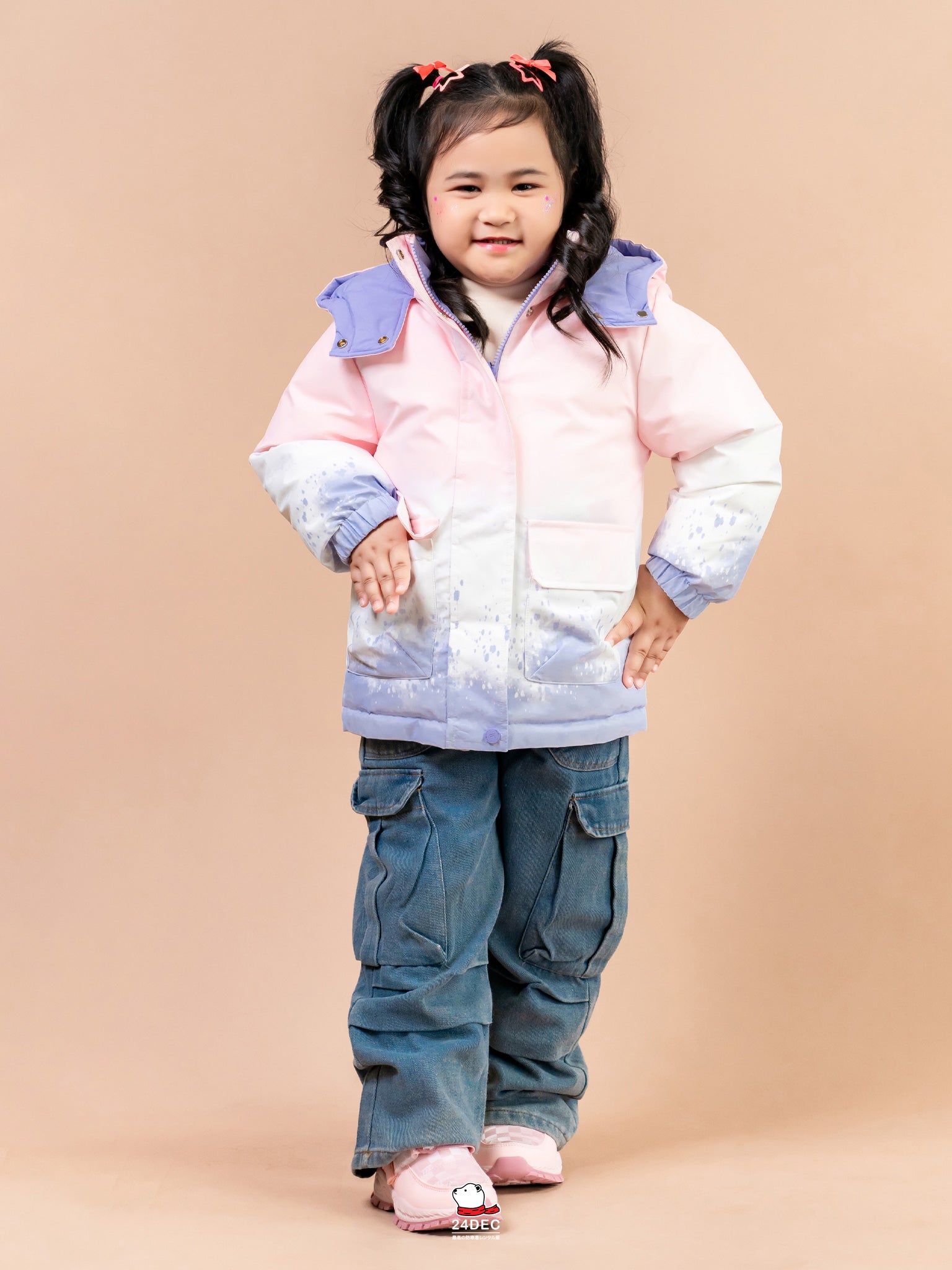 เช่าเสื้อกันหนาว เด็ก รุ่น AKIKO สี ชมพู