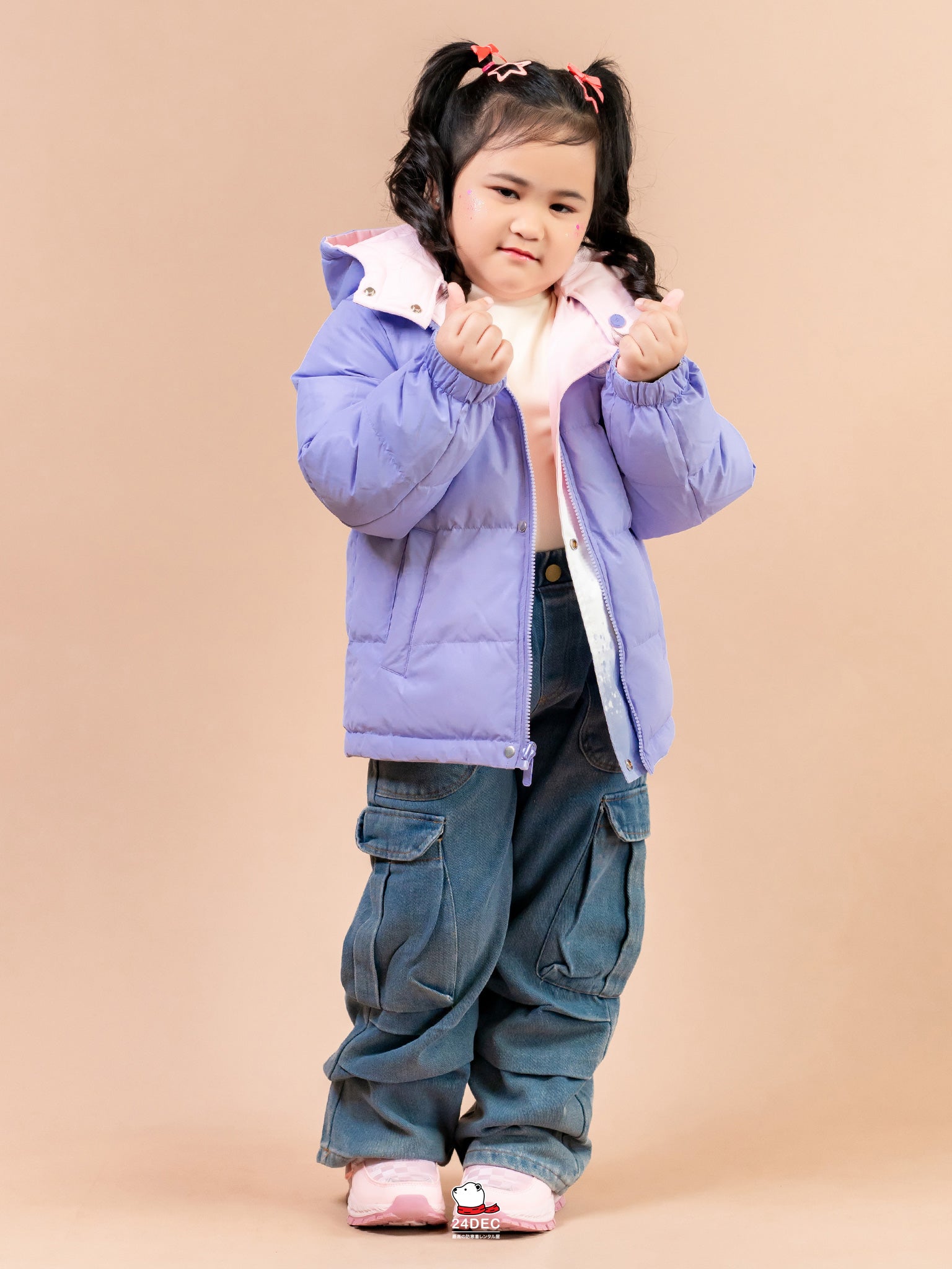 เช่าเสื้อกันหนาว เด็ก รุ่น AKIKO สี ชมพู