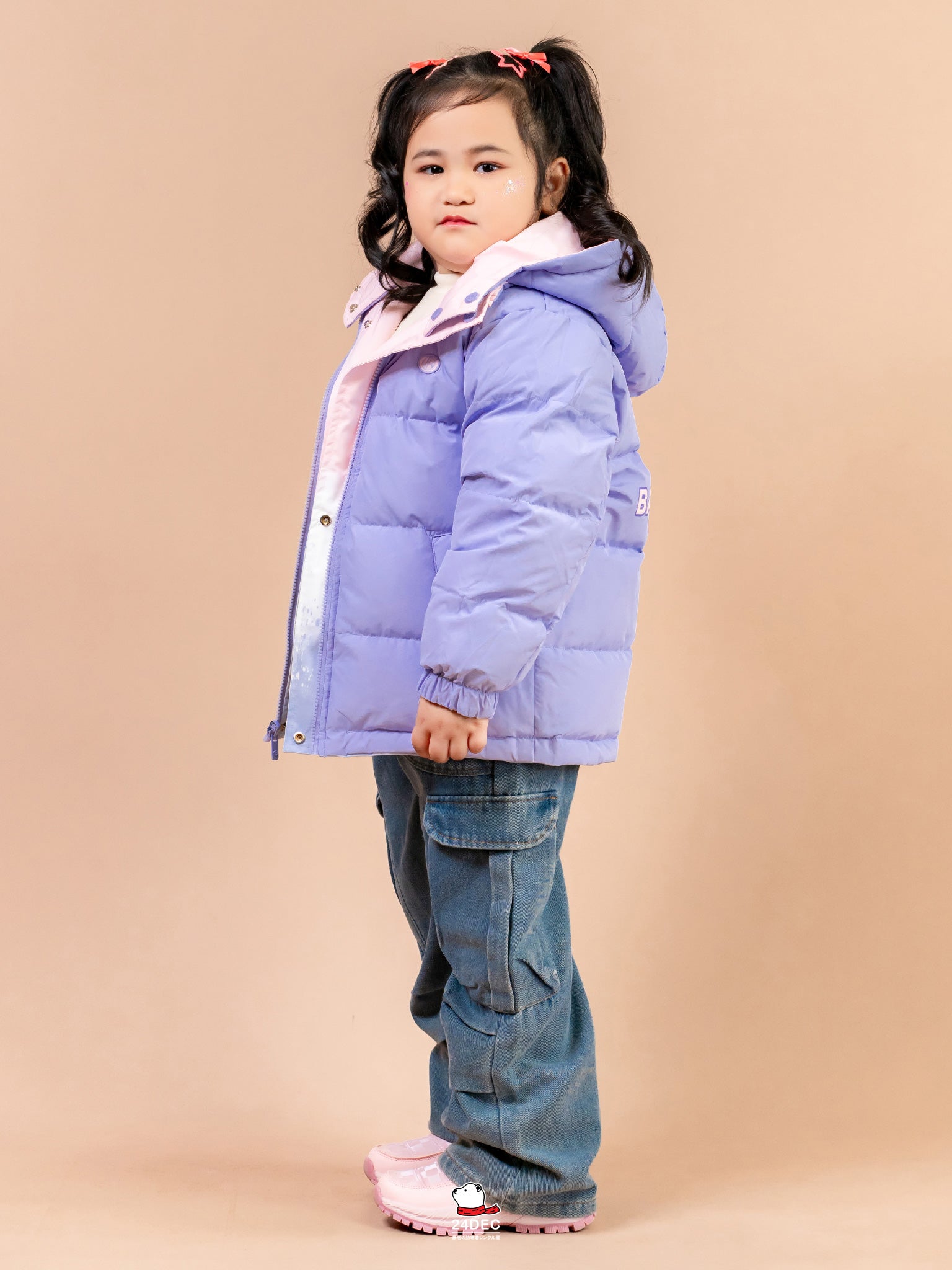 เช่าเสื้อกันหนาว เด็ก รุ่น AKIKO สี ชมพู