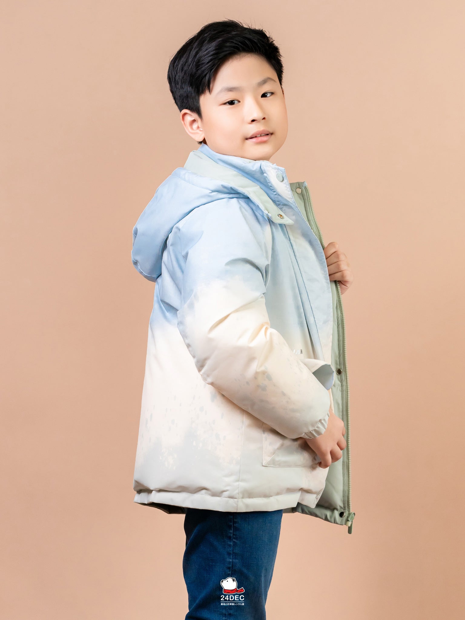 เช่าเสื้อกันหนาว เด็ก รุ่น AKIKO สี ฟ้า