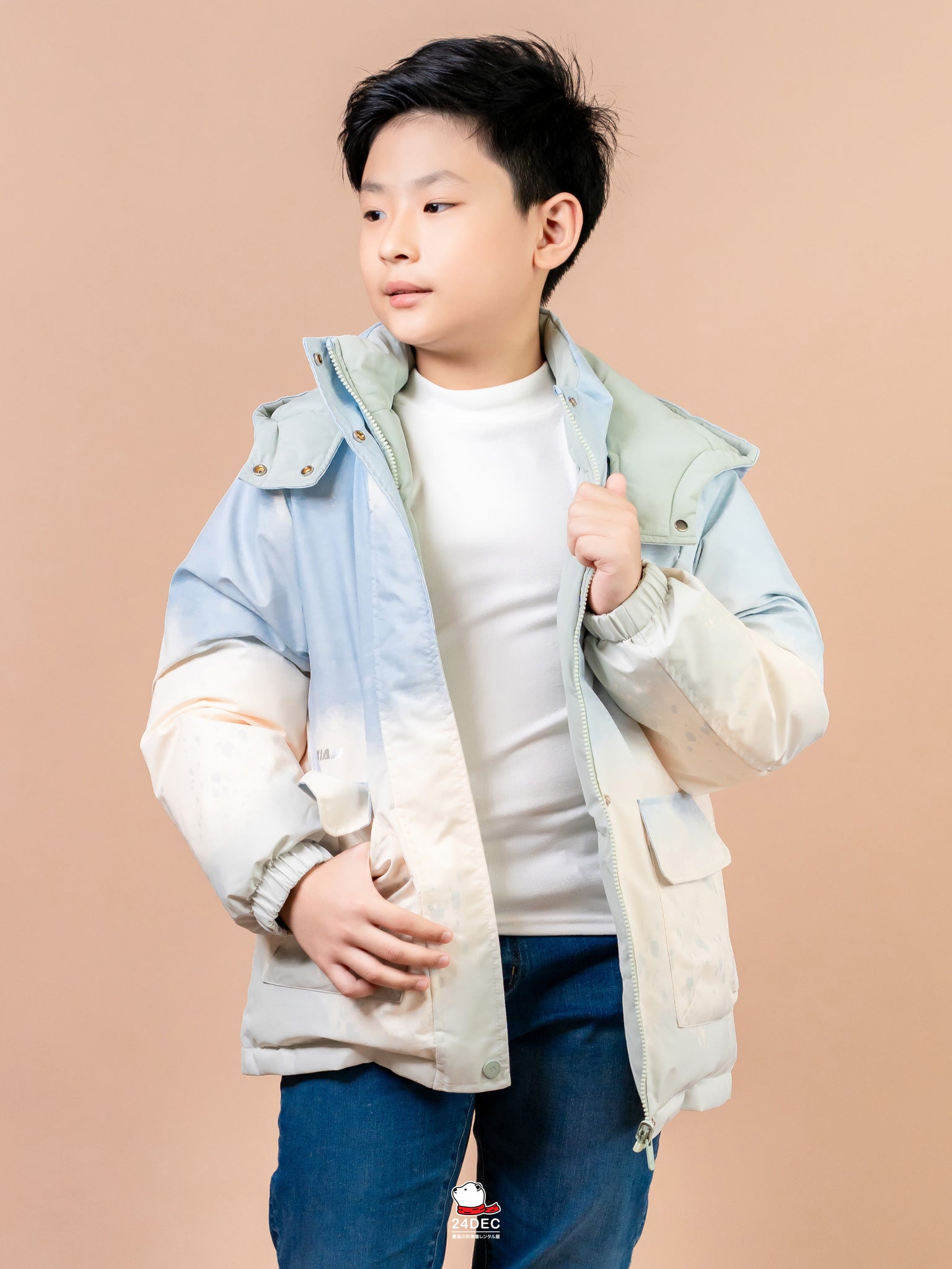 เช่าเสื้อกันหนาว เด็ก รุ่น AKIKO สี ฟ้า