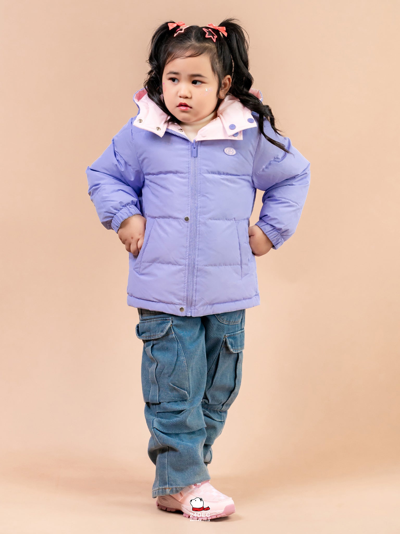 เช่าเสื้อกันหนาว เด็ก รุ่น AKIKO สี ชมพู