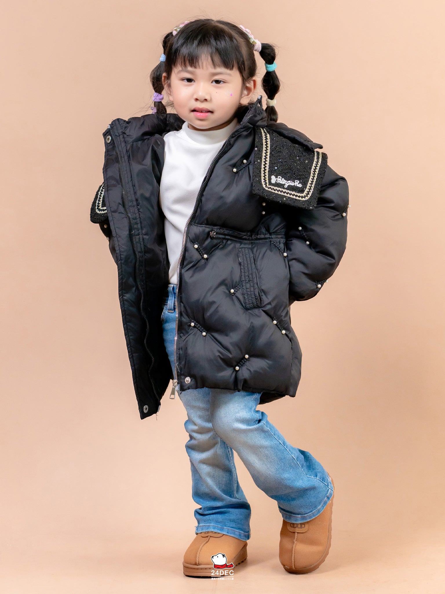 เช่าเสื้อกันหนาว เด็ก รุ่น AKOYA สี ดำ