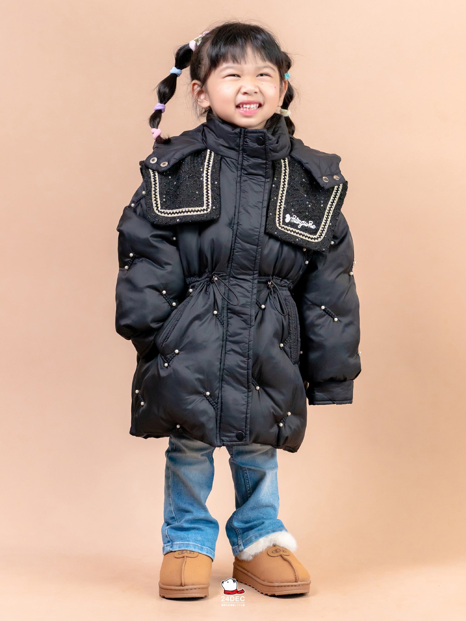 เช่าเสื้อกันหนาว เด็ก รุ่น AKOYA สี ดำ