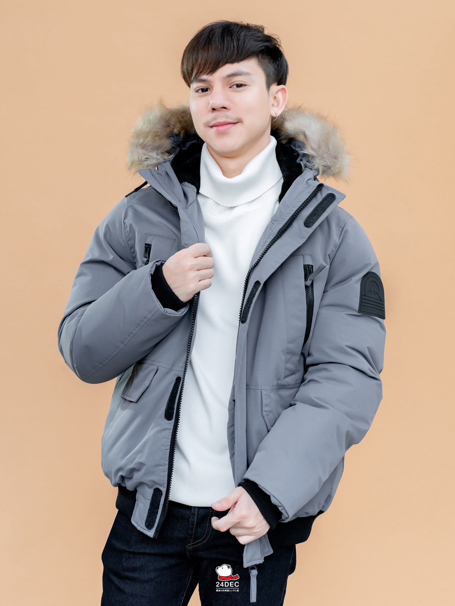 เช่าเสื้อกันหนาว ชาย รุ่น ALPS สี เทา