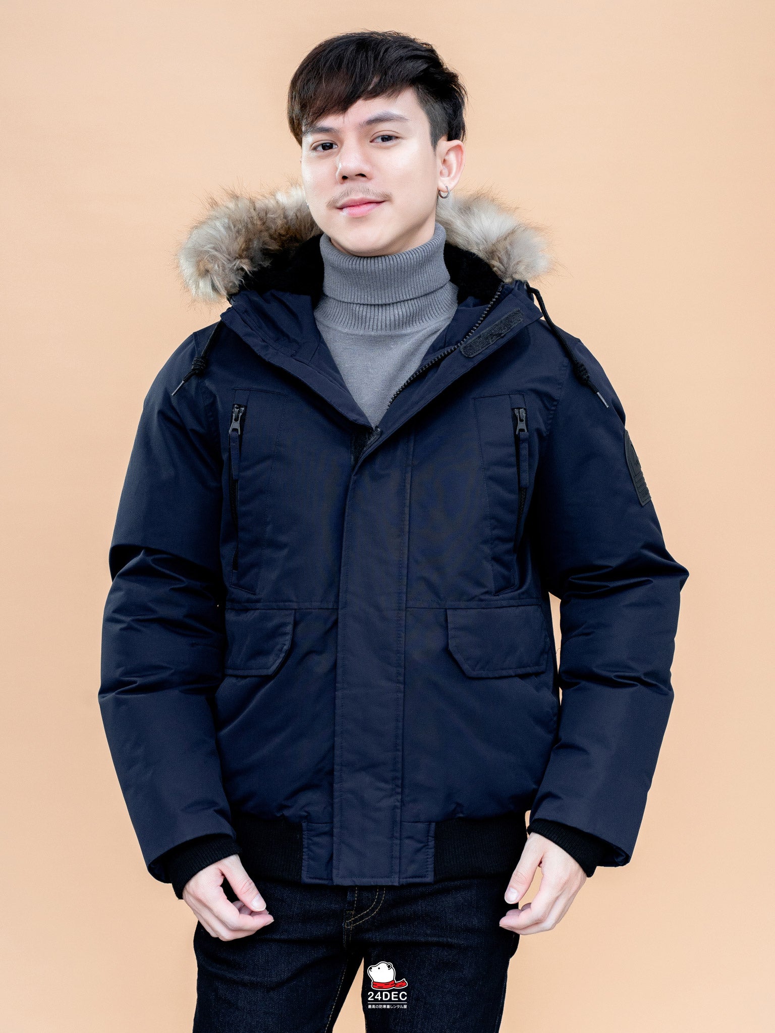 เช่าเสื้อกันหนาว ชาย รุ่น ALPS สี น้ำเงิน