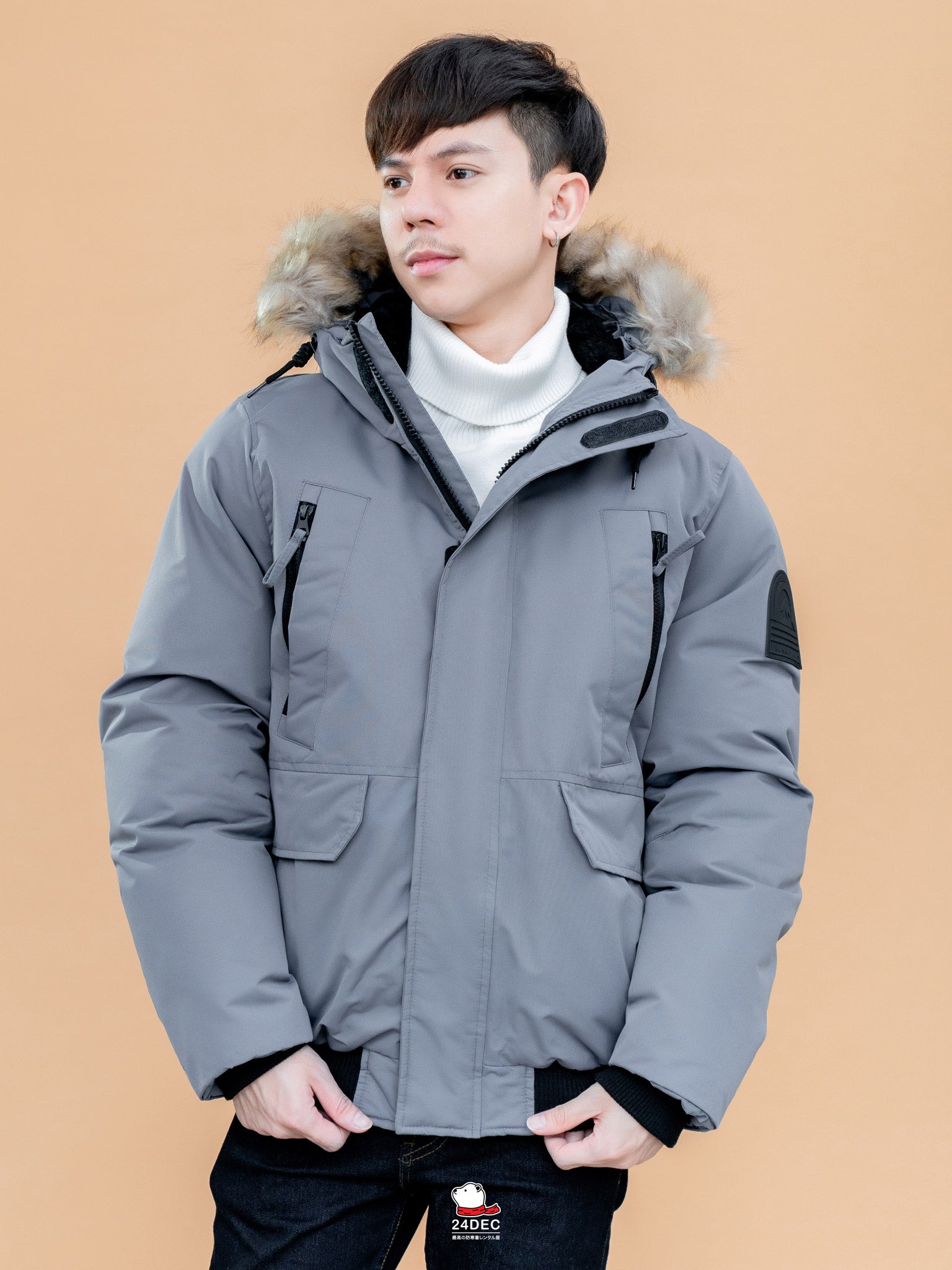เช่าเสื้อกันหนาว ชาย รุ่น ALPS สี เทา