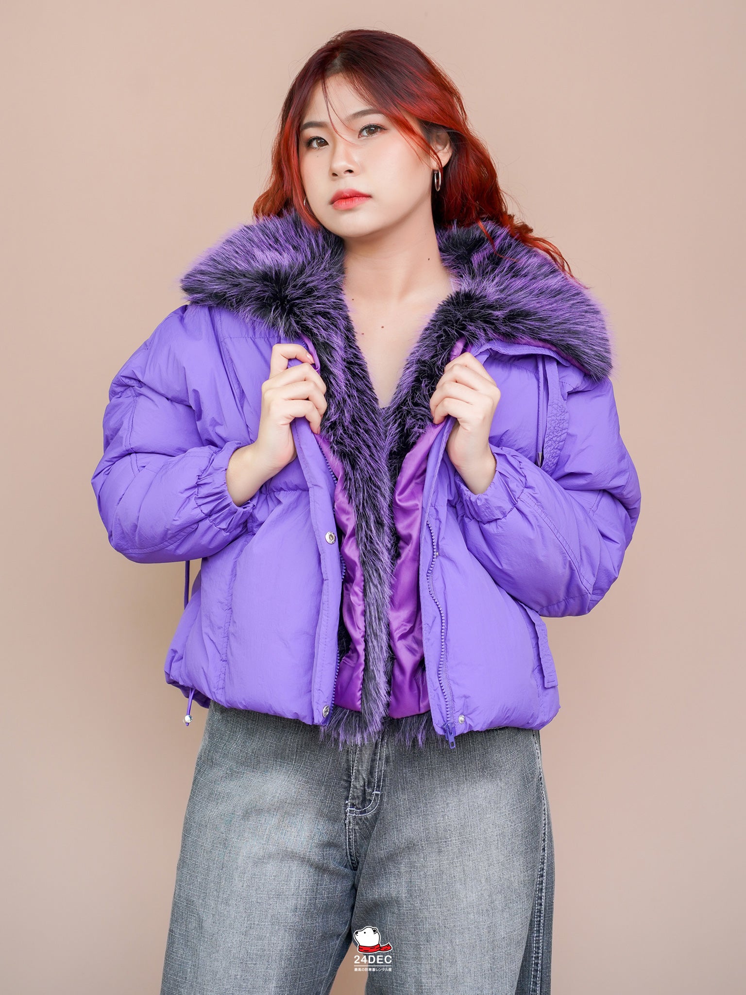 เช่าเสื้อกันหนาว หญิง รุ่น AMETHYST สี ม่วง