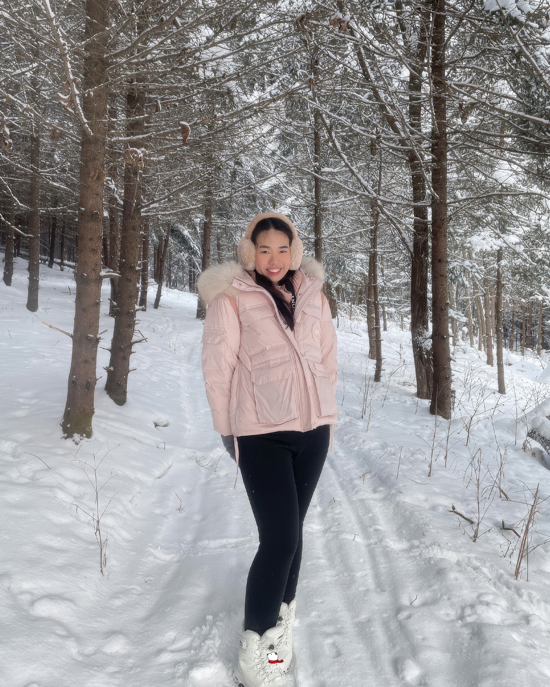 เช่าเสื้อกันหนาว หญิง รุ่น ANTARCTIC สี ชมพู