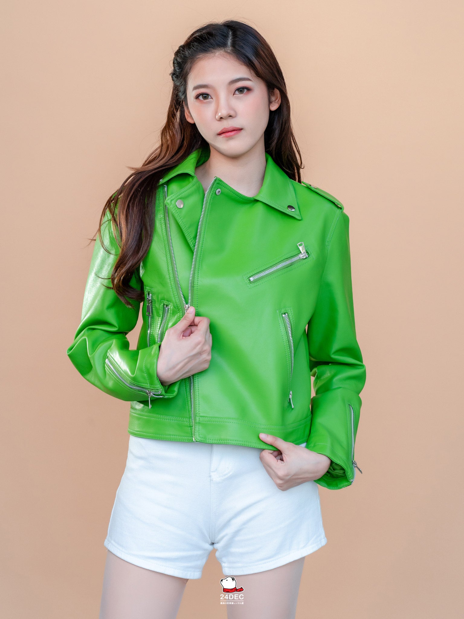 เช่าเสื้อแจ็คเก็ต หญิง รุ่น YERIN สี เขียว