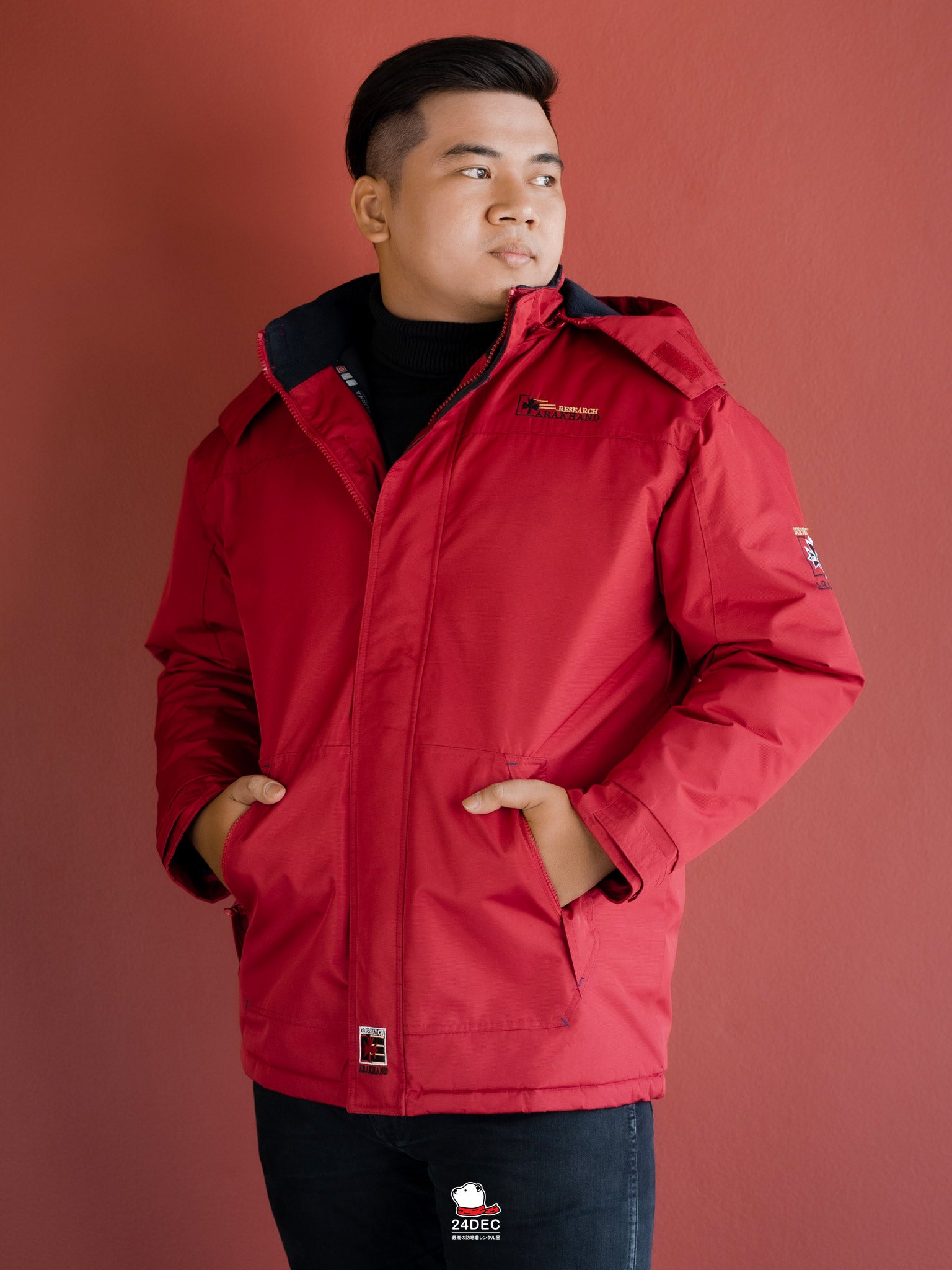 เช่าเสื้อกันหนาว ชาย รุ่น ARAKHAND สี แดง