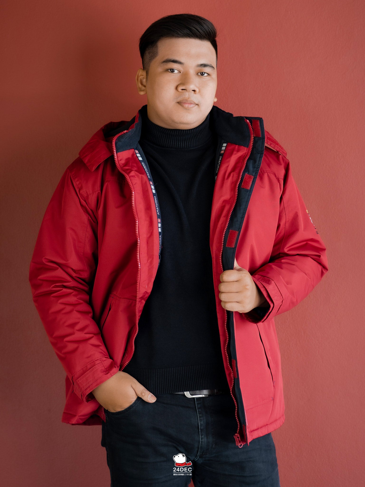 เช่าเสื้อกันหนาว ชาย รุ่น ARAKHAND สี แดง