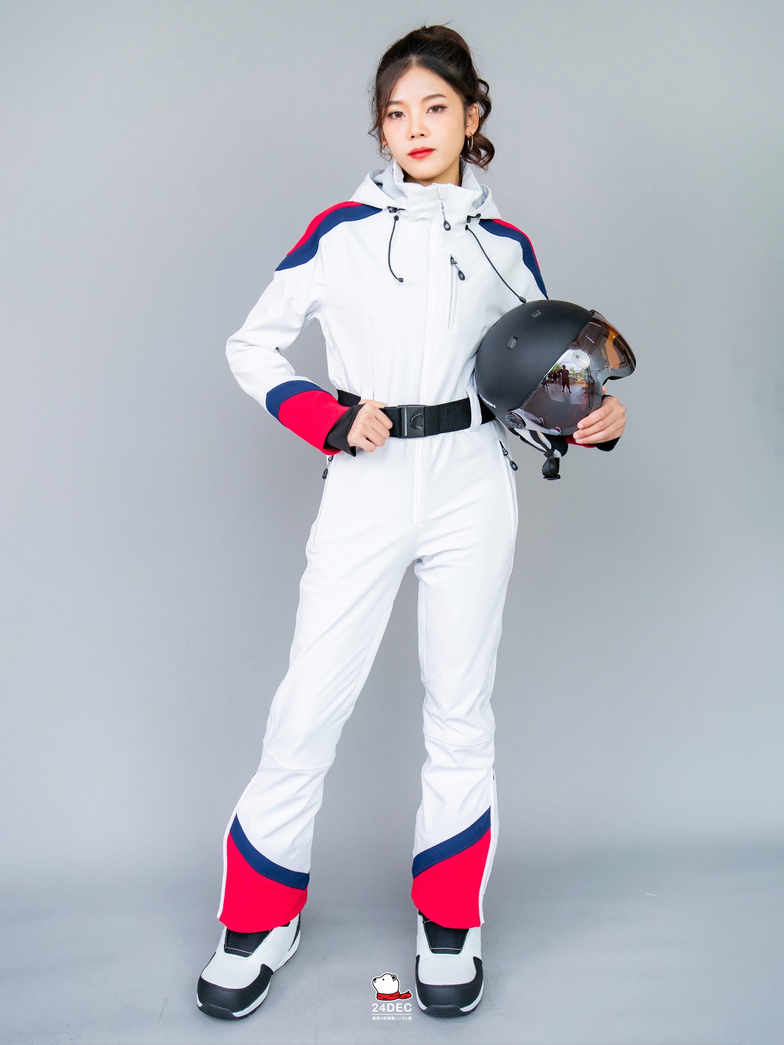 เช่าชุดสกี (เสื้อ+กางเกง) หญิง รุ่น ARCHERY สี ขาว