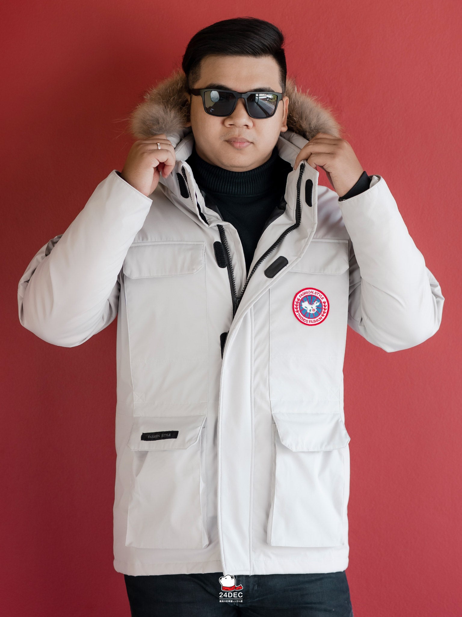 เช่าเสื้อกันหนาว ชาย รุ่น ARCTIC สี ขาว
