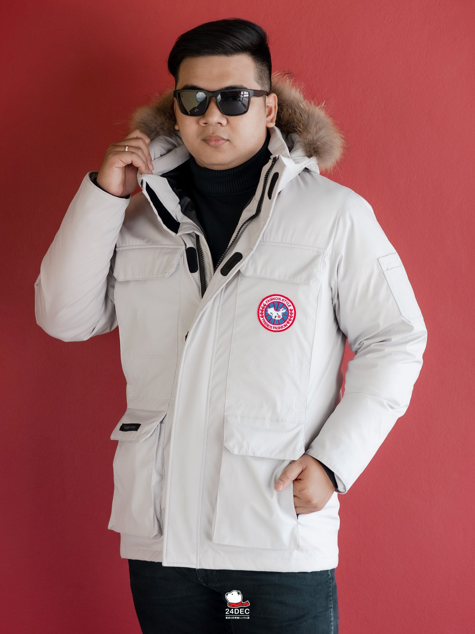 เช่าเสื้อกันหนาว ชาย รุ่น ARCTIC สี ขาว