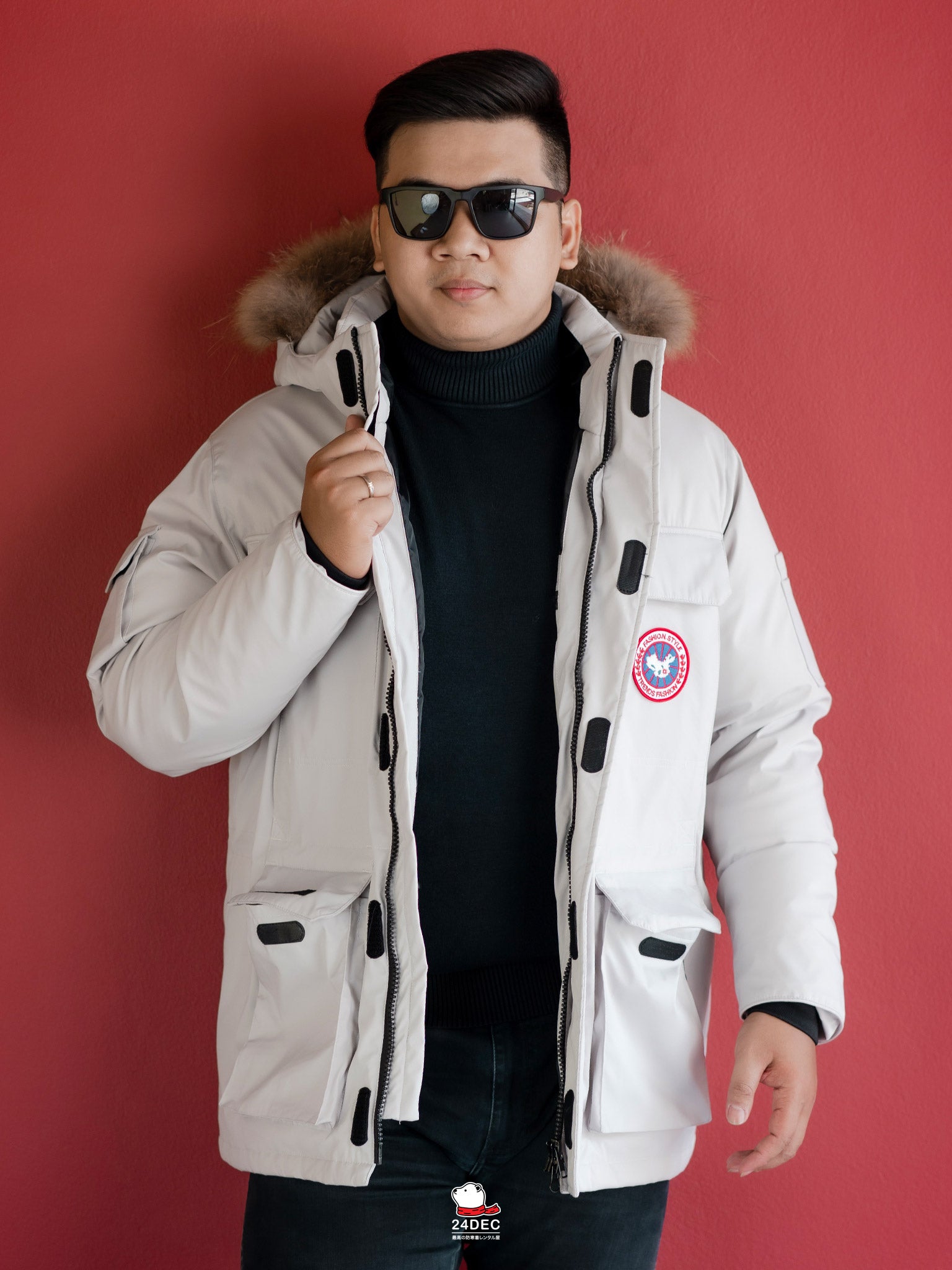 เช่าเสื้อกันหนาว ชาย รุ่น ARCTIC สี ขาว