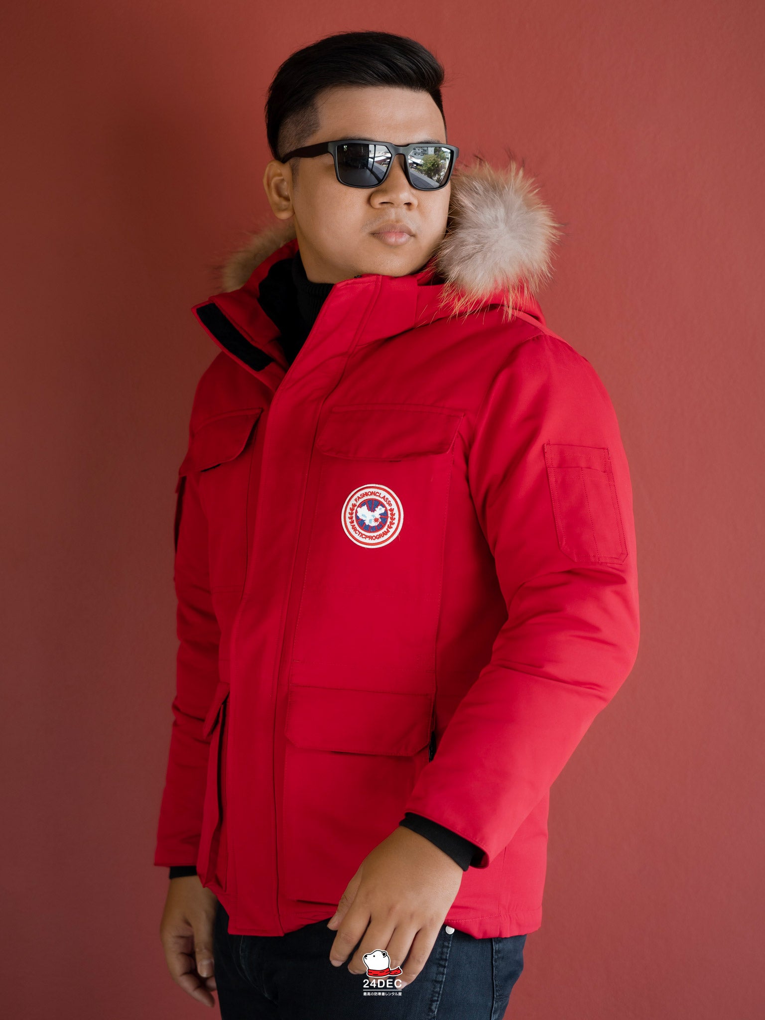 เช่าเสื้อกันหนาว ชาย รุ่น ARCTIC สี แดง