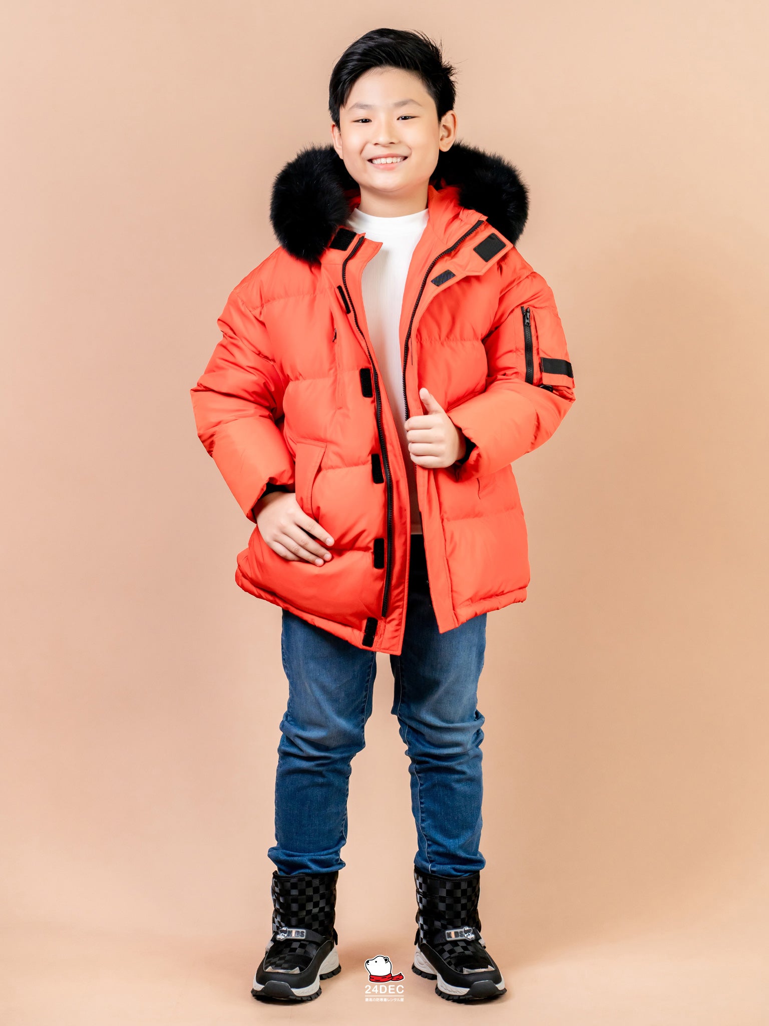 เช่าเสื้อกันหนาว เด็ก รุ่น ARTHUR สี ส้ม