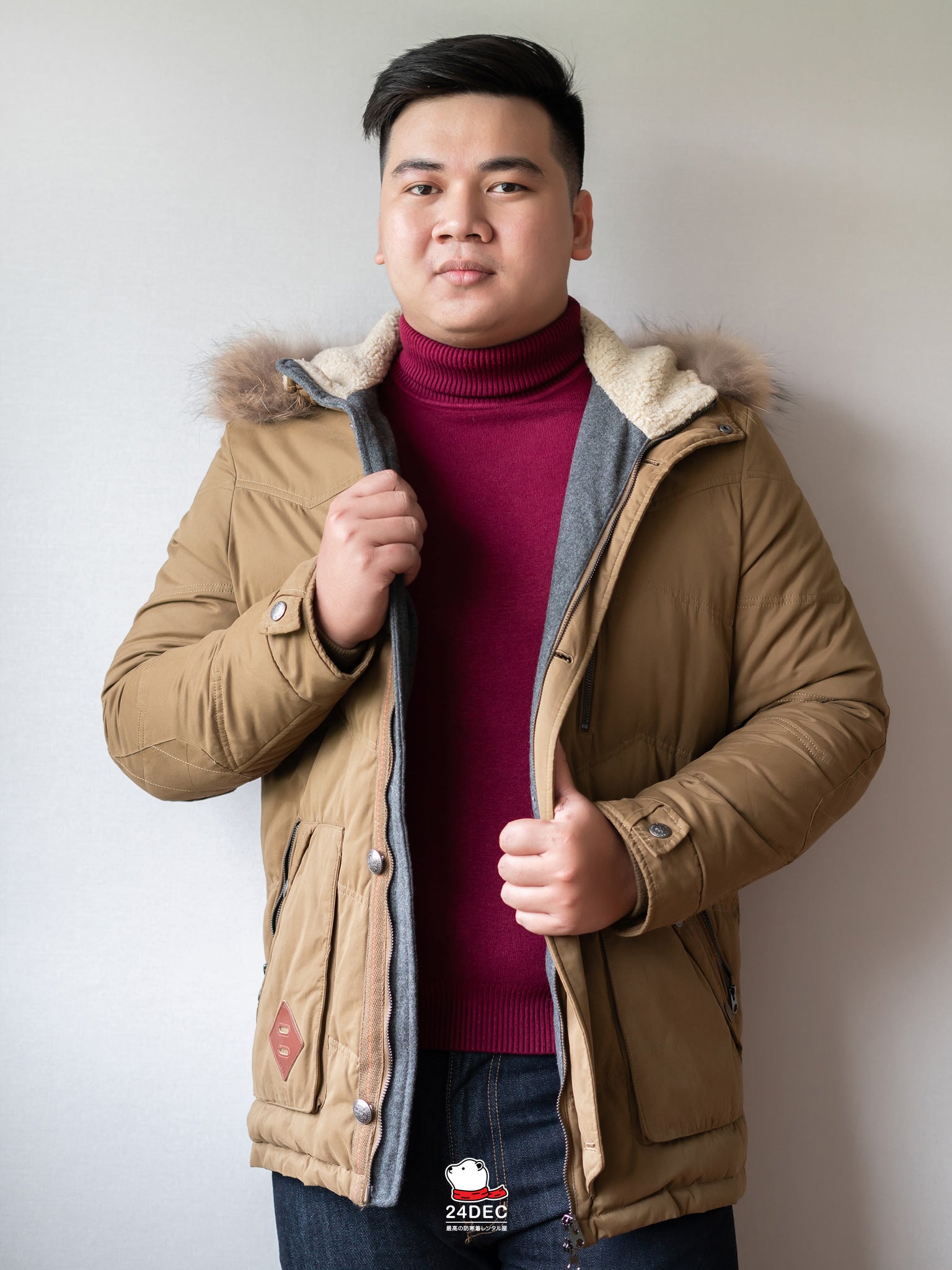 เช่าเสื้อกันหนาว ชาย รุ่น AUSTRIA สี น้ำตาล