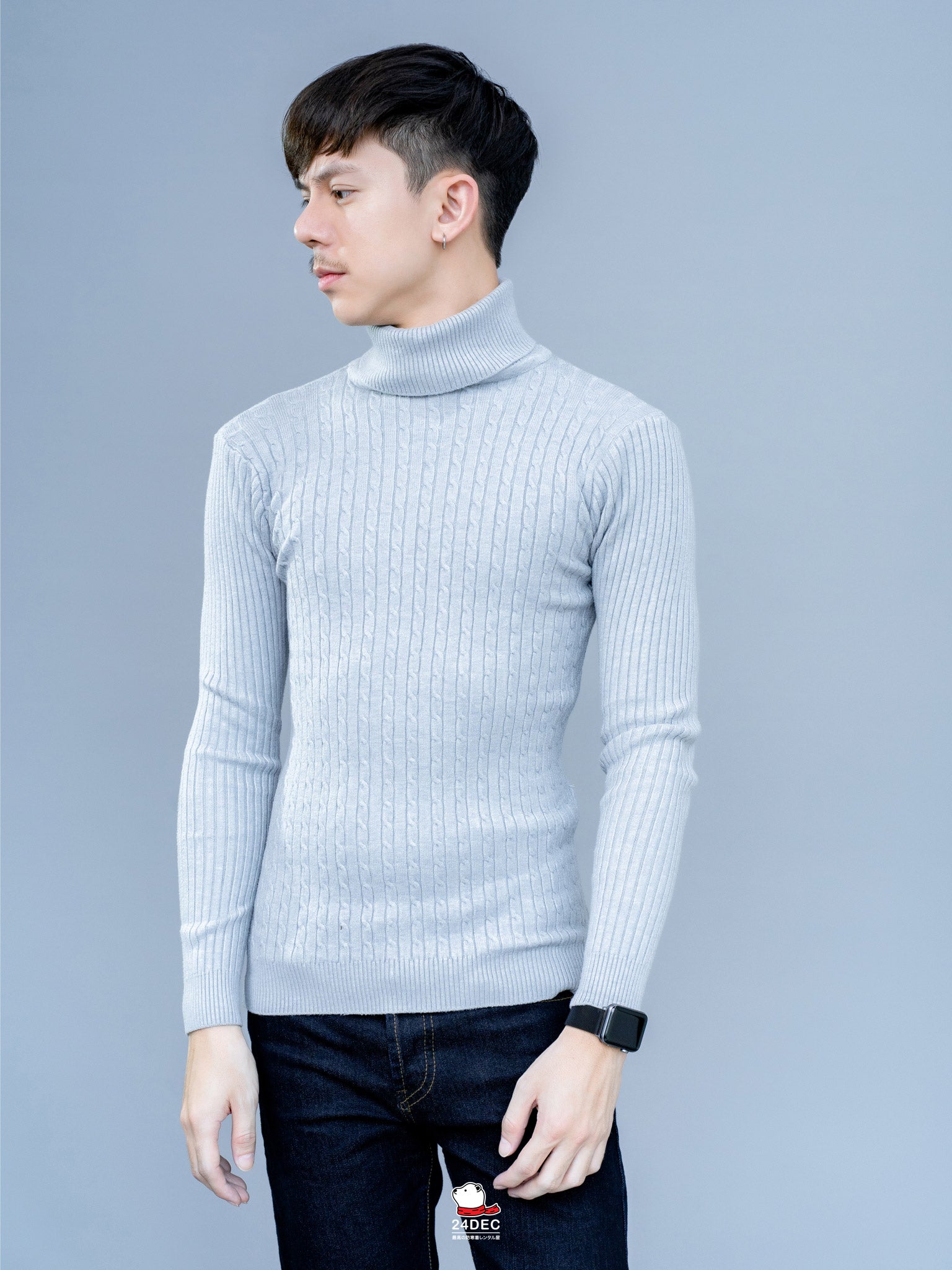 เช่าเสื้อคอเต่า ชาย รุ่น SOLO สี เทา