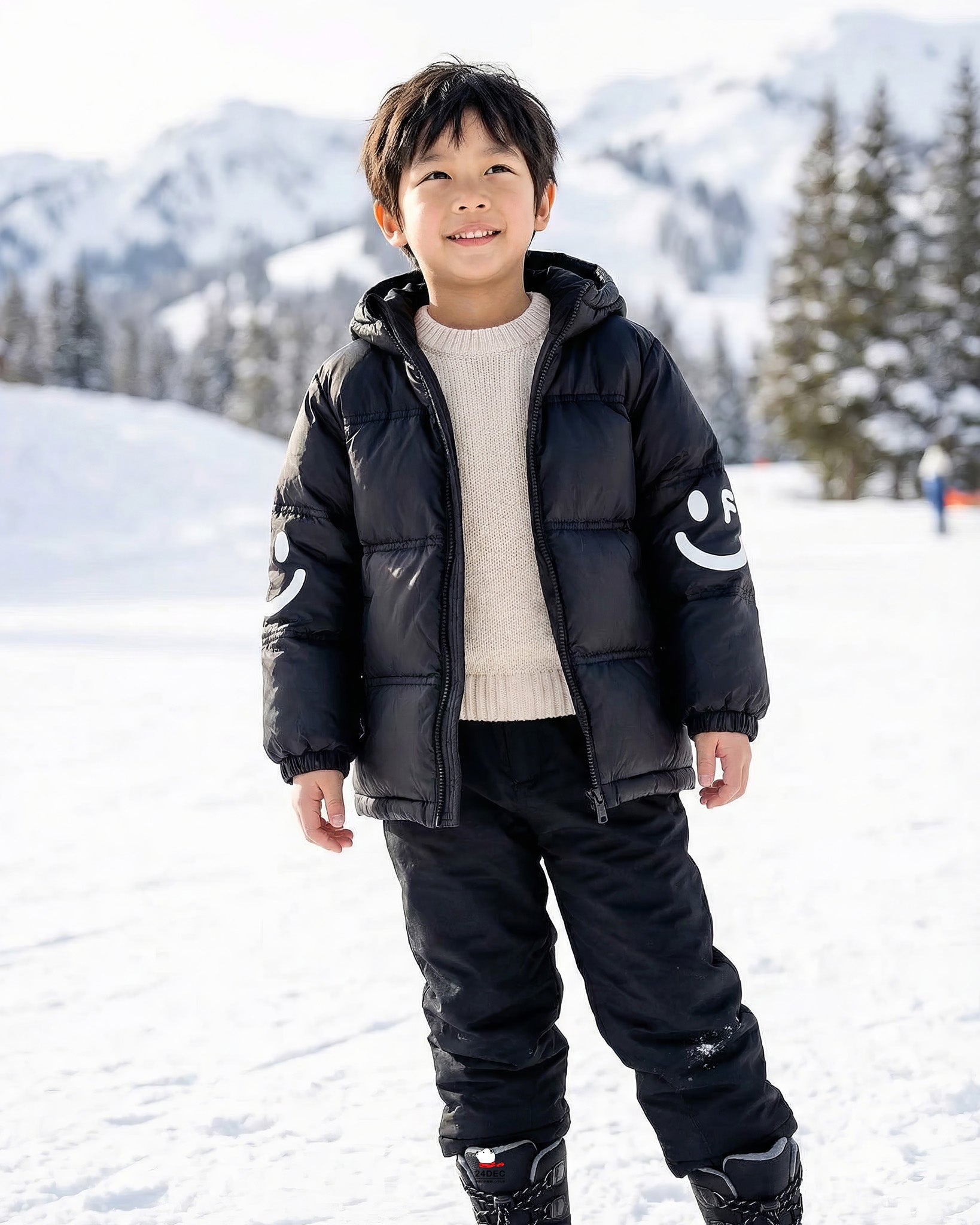 เช่าเสื้อกันหนาว เด็ก รุ่น BEAM สี ดำ