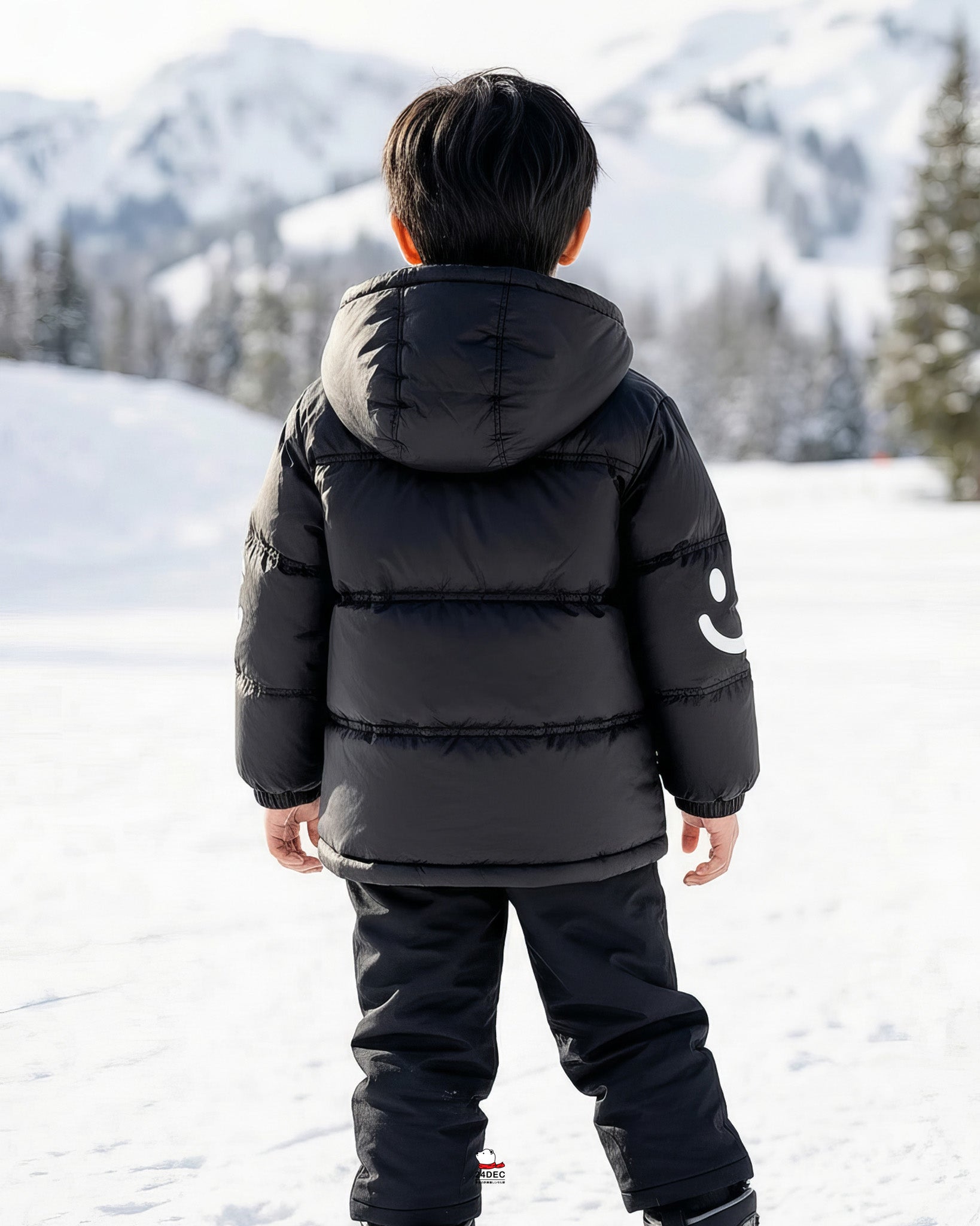 เช่าเสื้อกันหนาว เด็ก รุ่น BEAM สี ดำ