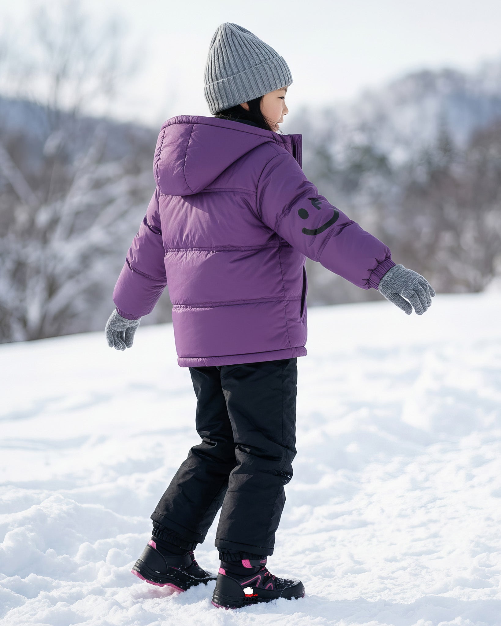 เช่าเสื้อกันหนาว เด็ก รุ่น BEAM สี ม่วง