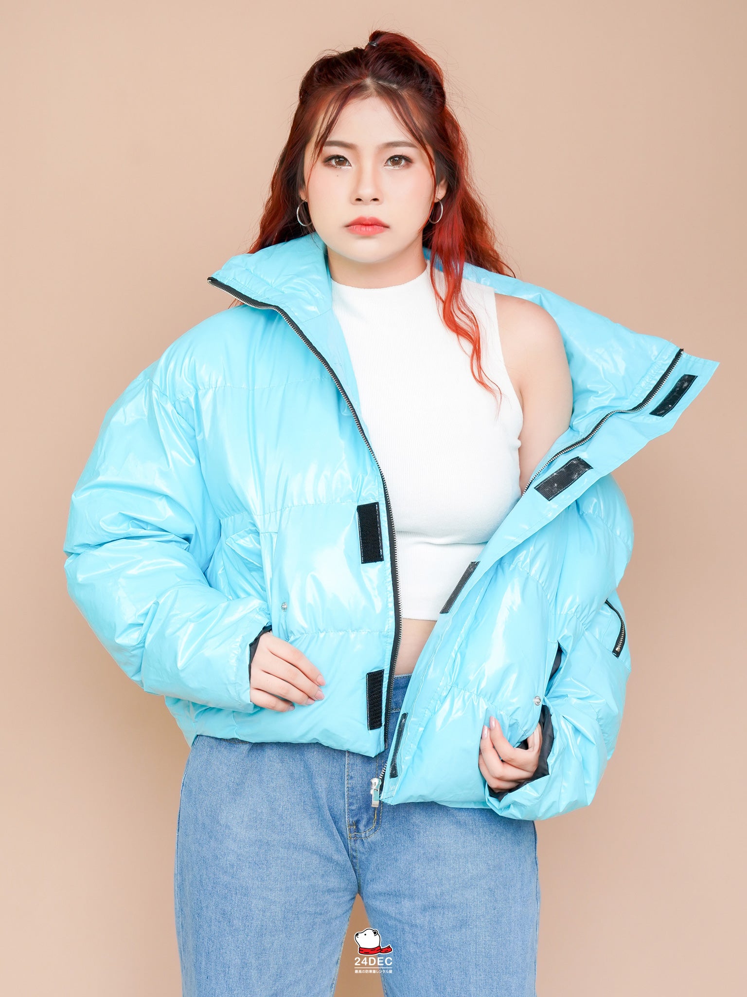 เช่าเสื้อกันหนาว หญิง รุ่น BERGEN สี ฟ้า