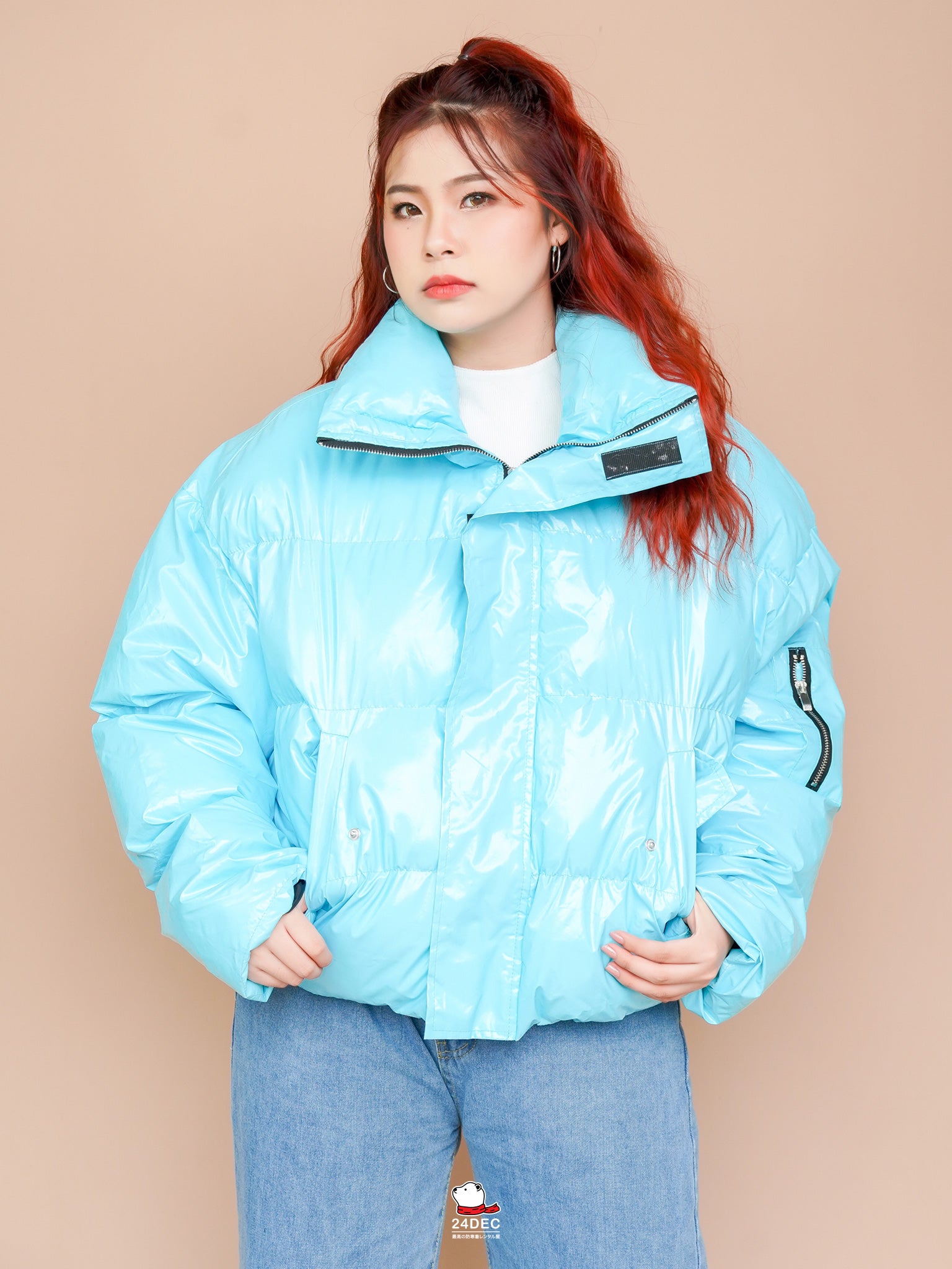 เช่าเสื้อกันหนาว หญิง รุ่น BERGEN สี ฟ้า