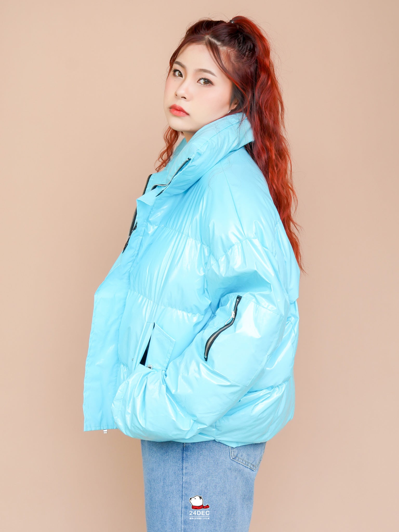 เช่าเสื้อกันหนาว หญิง รุ่น BERGEN สี ฟ้า