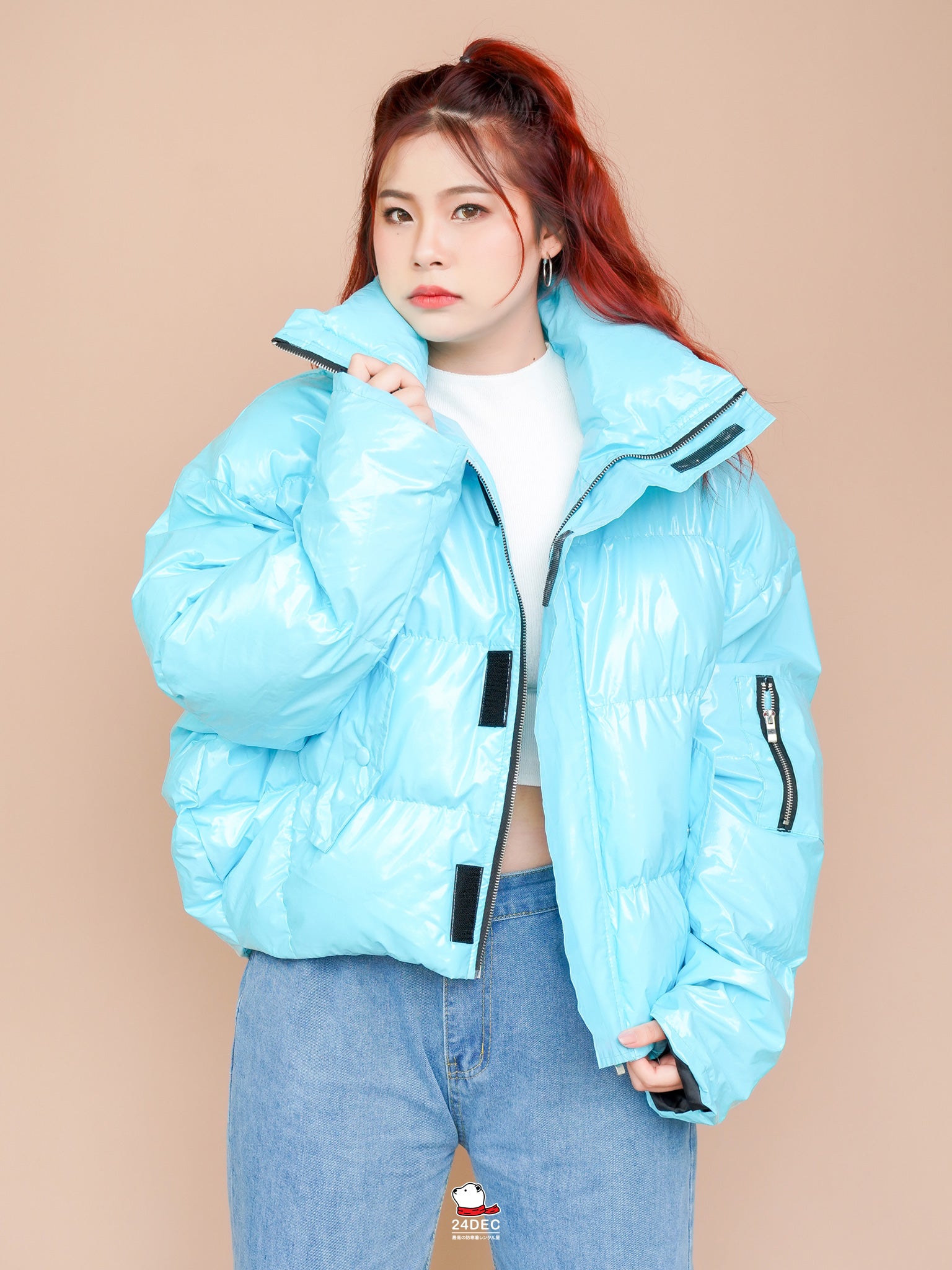 เช่าเสื้อกันหนาว หญิง รุ่น BERGEN สี ฟ้า