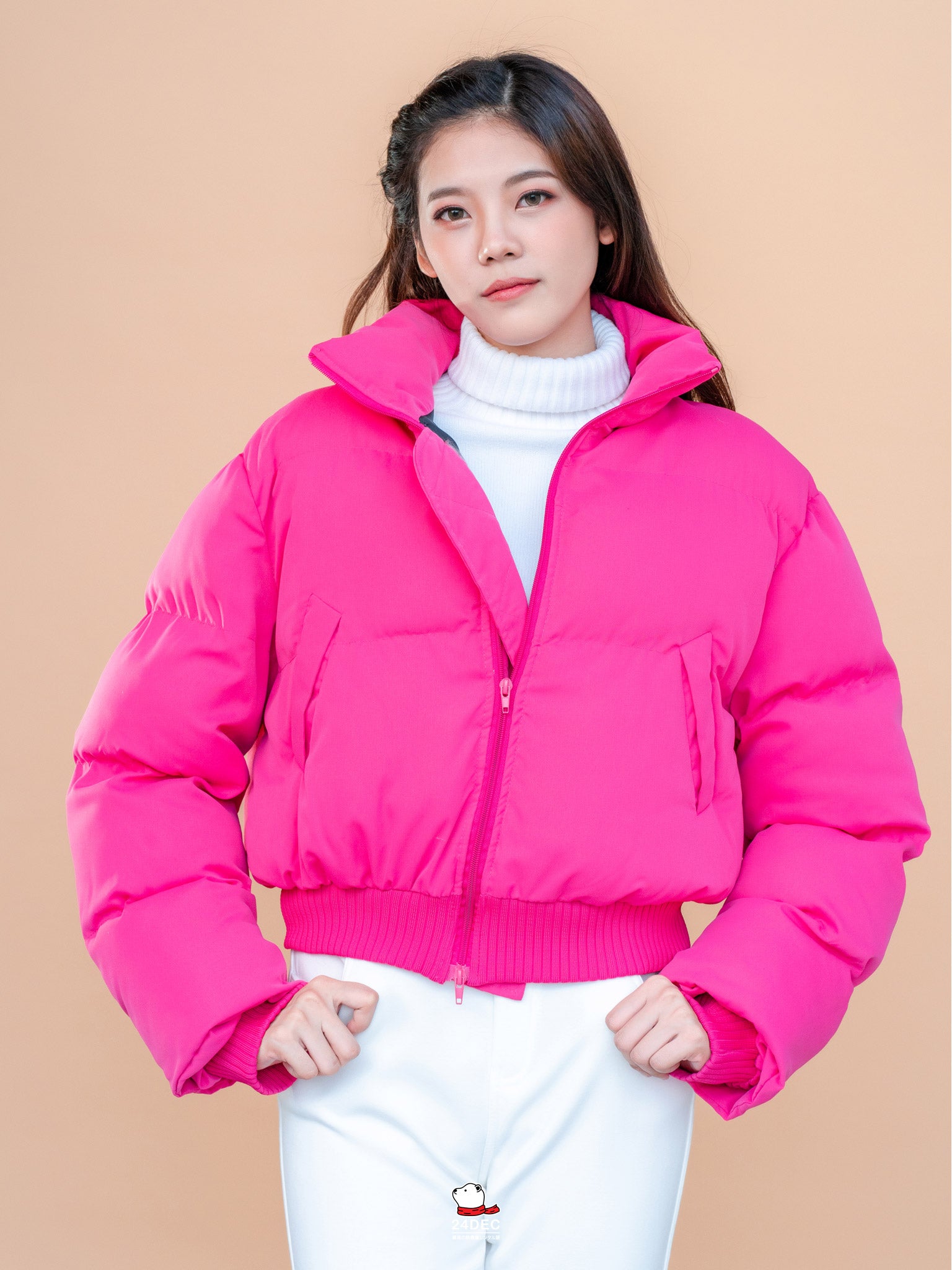 เช่าเสื้อกันหนาว หญิง รุ่น BLINK สี ชมพู