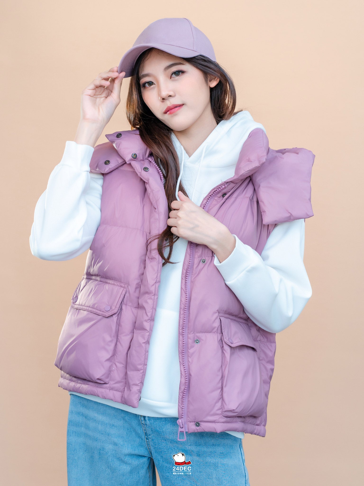 เช่าเสื้อกันหนาว หญิง รุ่น BONITA สี ม่วง
